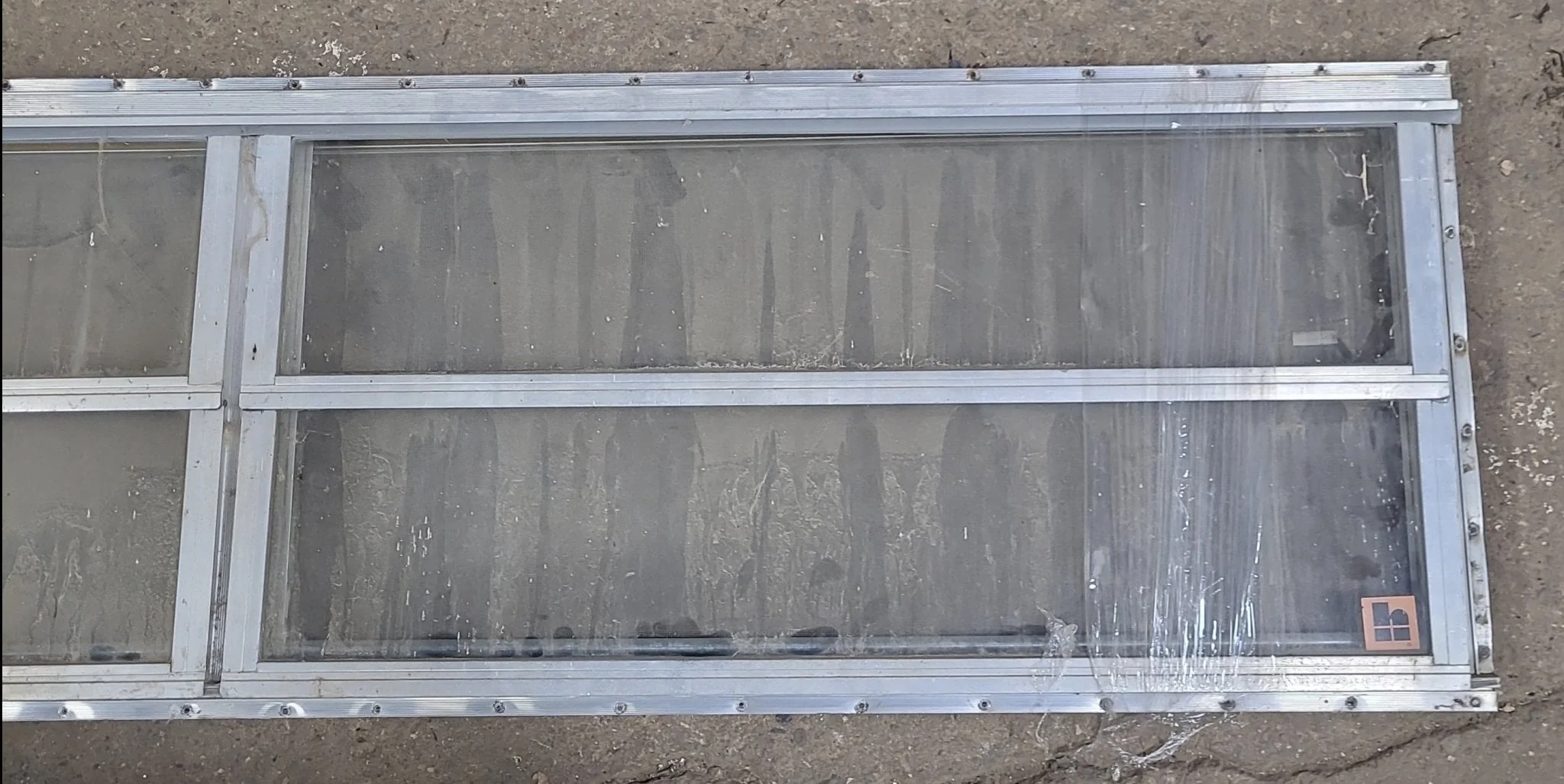 Used Silver Square Opening Window: 71 3/4" W x 17 5/8" H x 1 1/2" D - Image 2