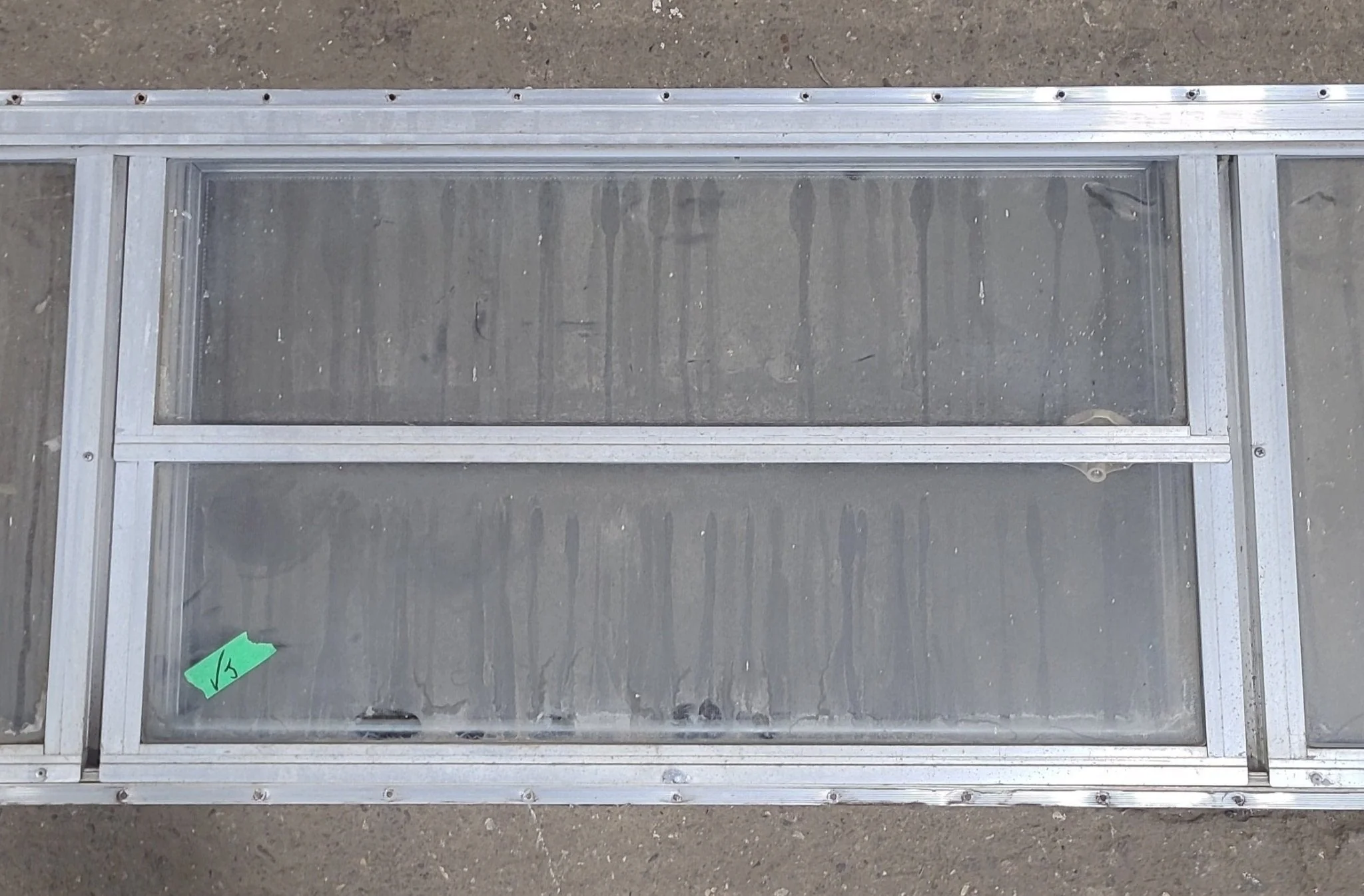 Used Silver Square Opening Window: 77 3/4" X 17 3/4" X 1 1/2" D - Image 3