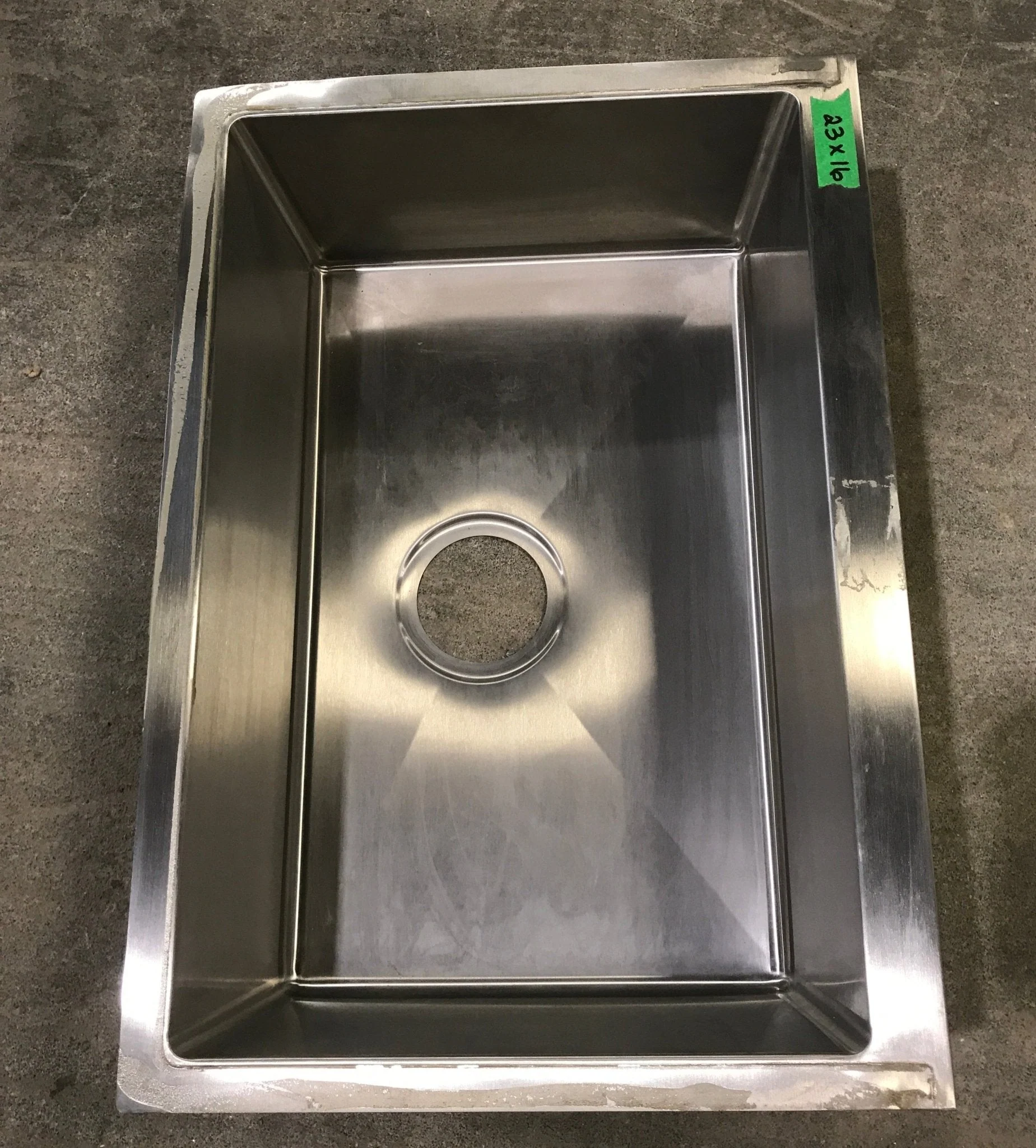 Used Single Kitchen Sink 23" W X 16" H - Image 2