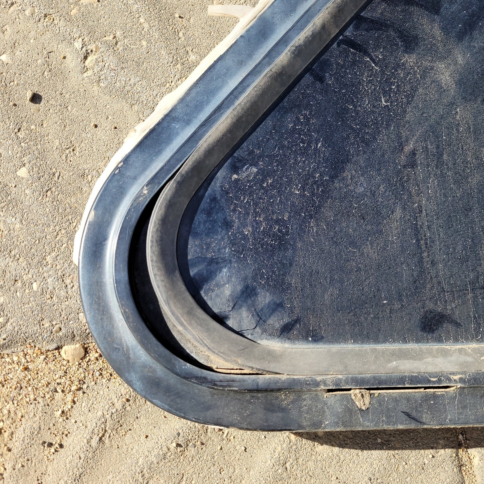 Used Slanted Black Radius Opening Window : 36 1/2 X 18 1/2 X 1 1/2" D - Image 2