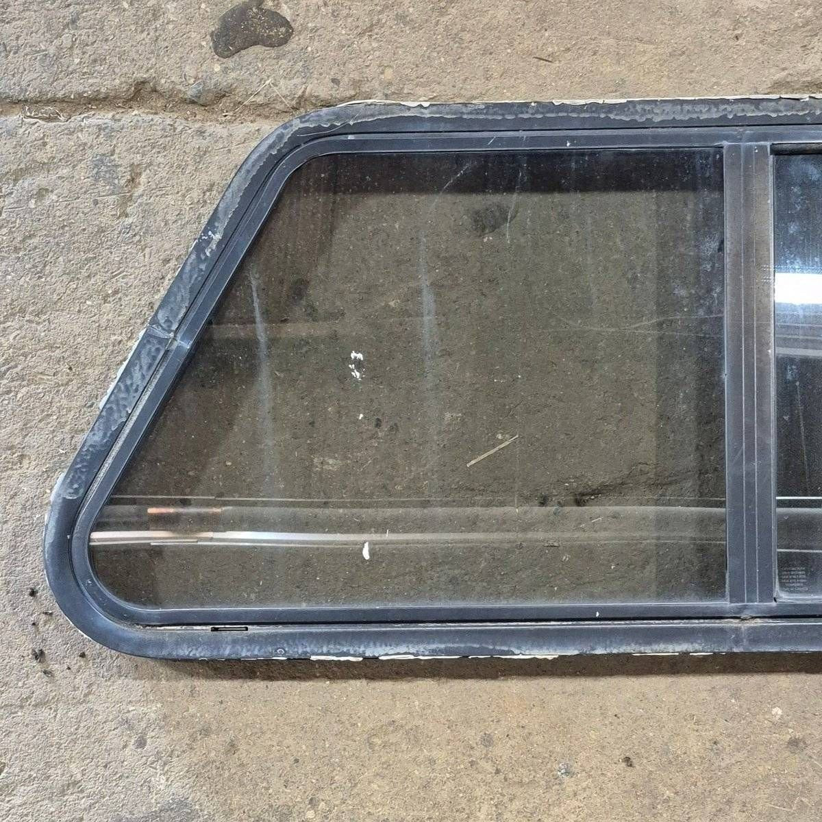 Used Slanted Black Radius Opening Window - 41 1/4" X 17 3/4" X 2" - Image 2