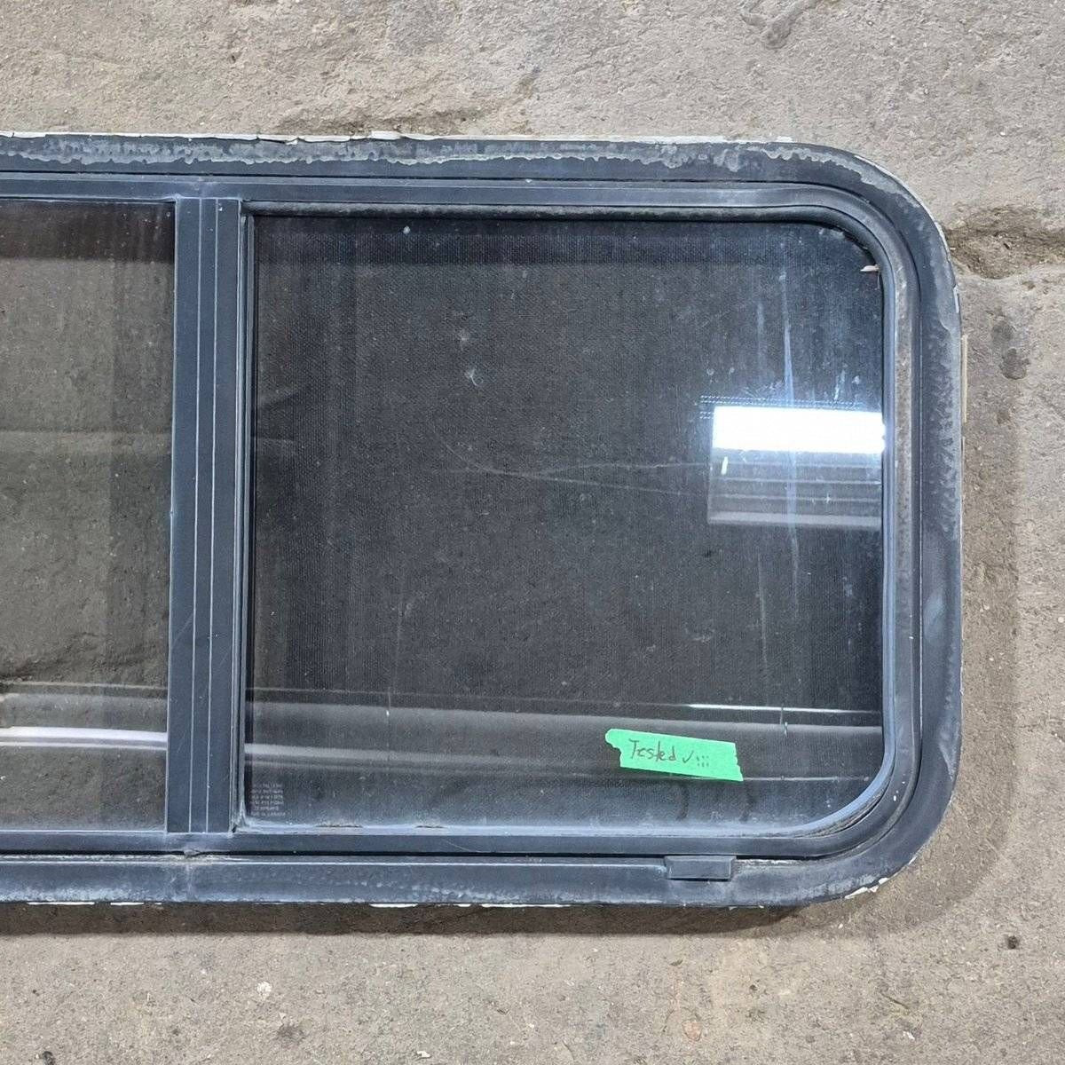 Used Slanted Black Radius Opening Window - 41 1/4" X 17 3/4" X 2" - Image 3