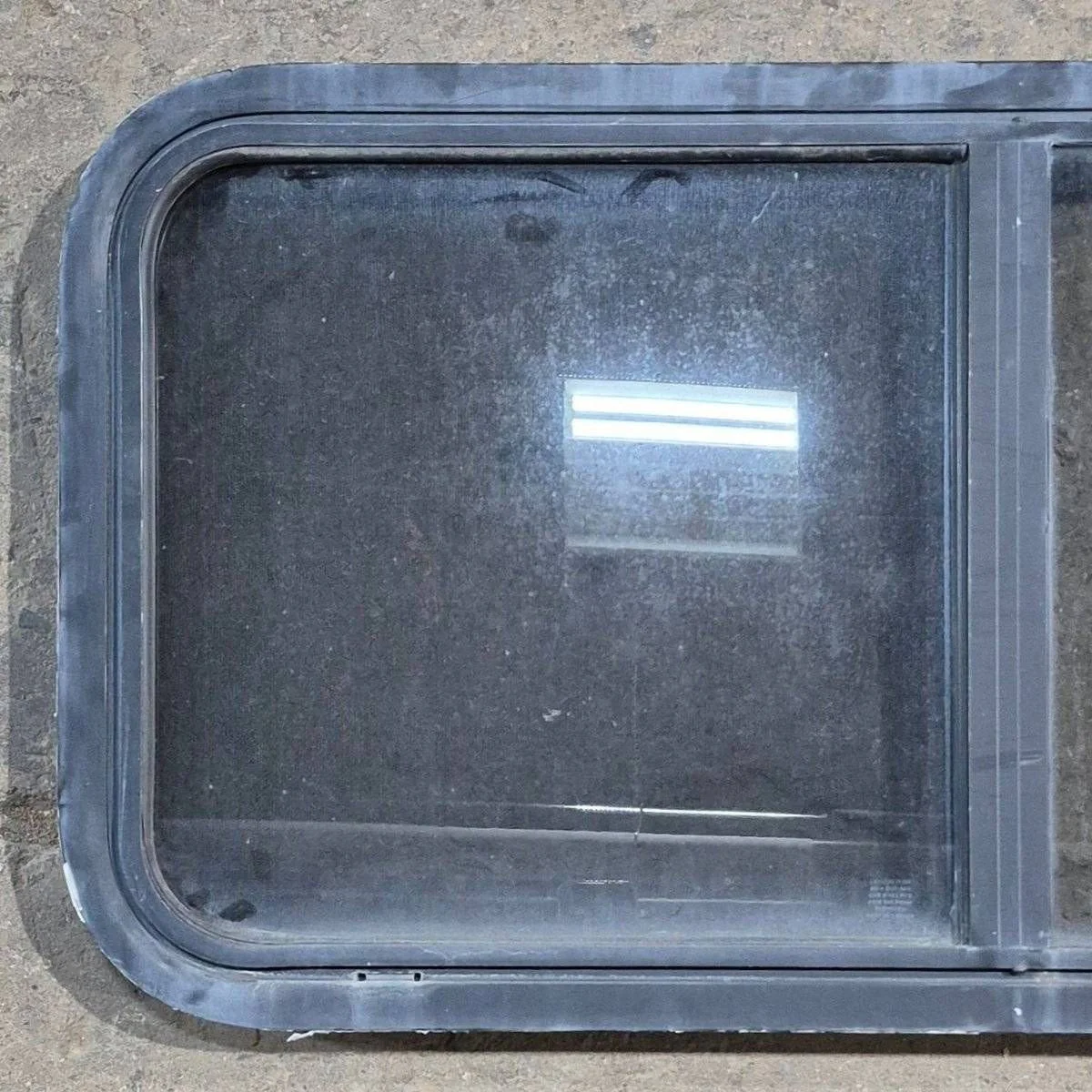 Used Slanted Black Radius Opening Window - 41.75" X 17 1/2" X 1.875" - Image 2