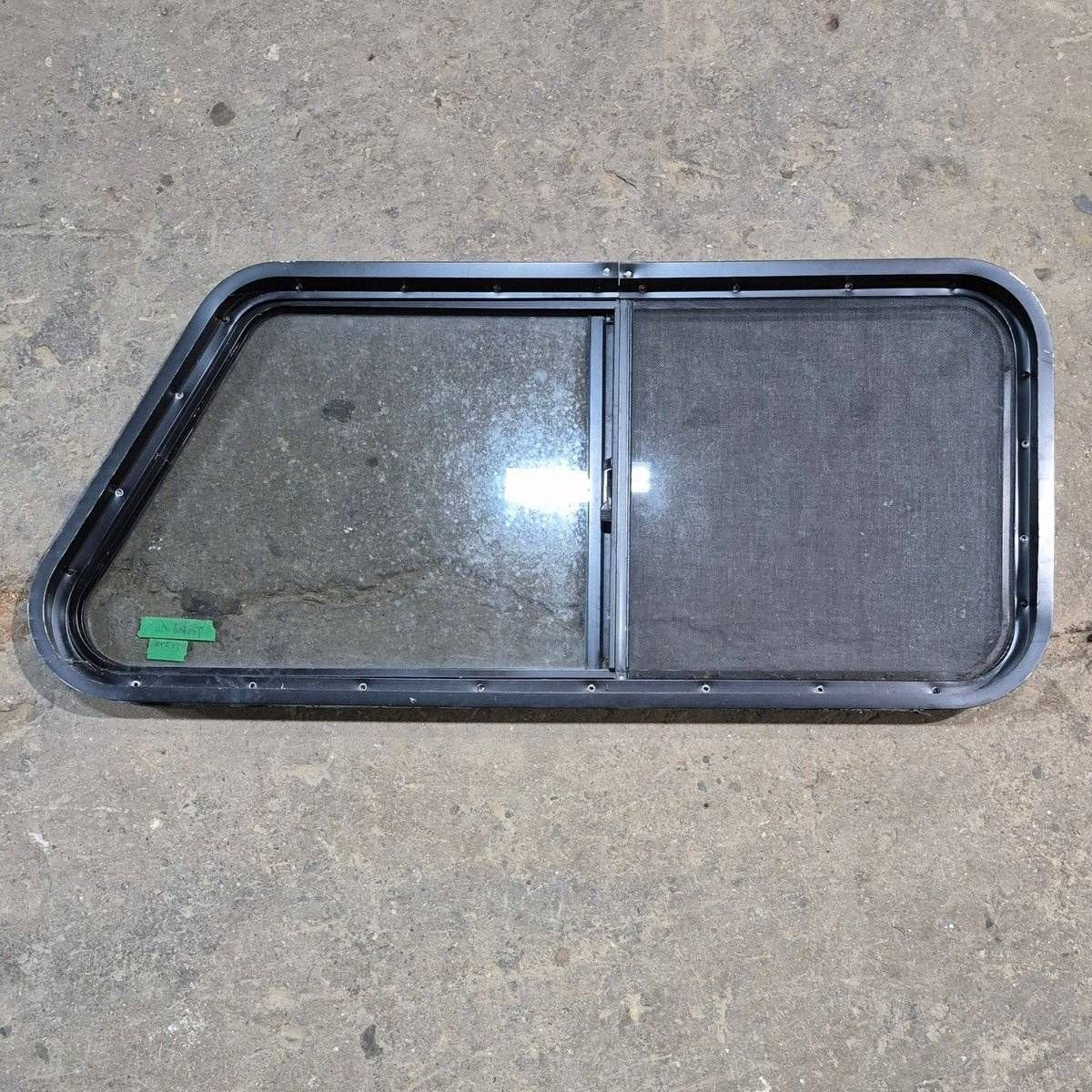 Used Slanted Black Radius Opening Window - 41.75" X 17 1/2" X 1.875" - Image 5