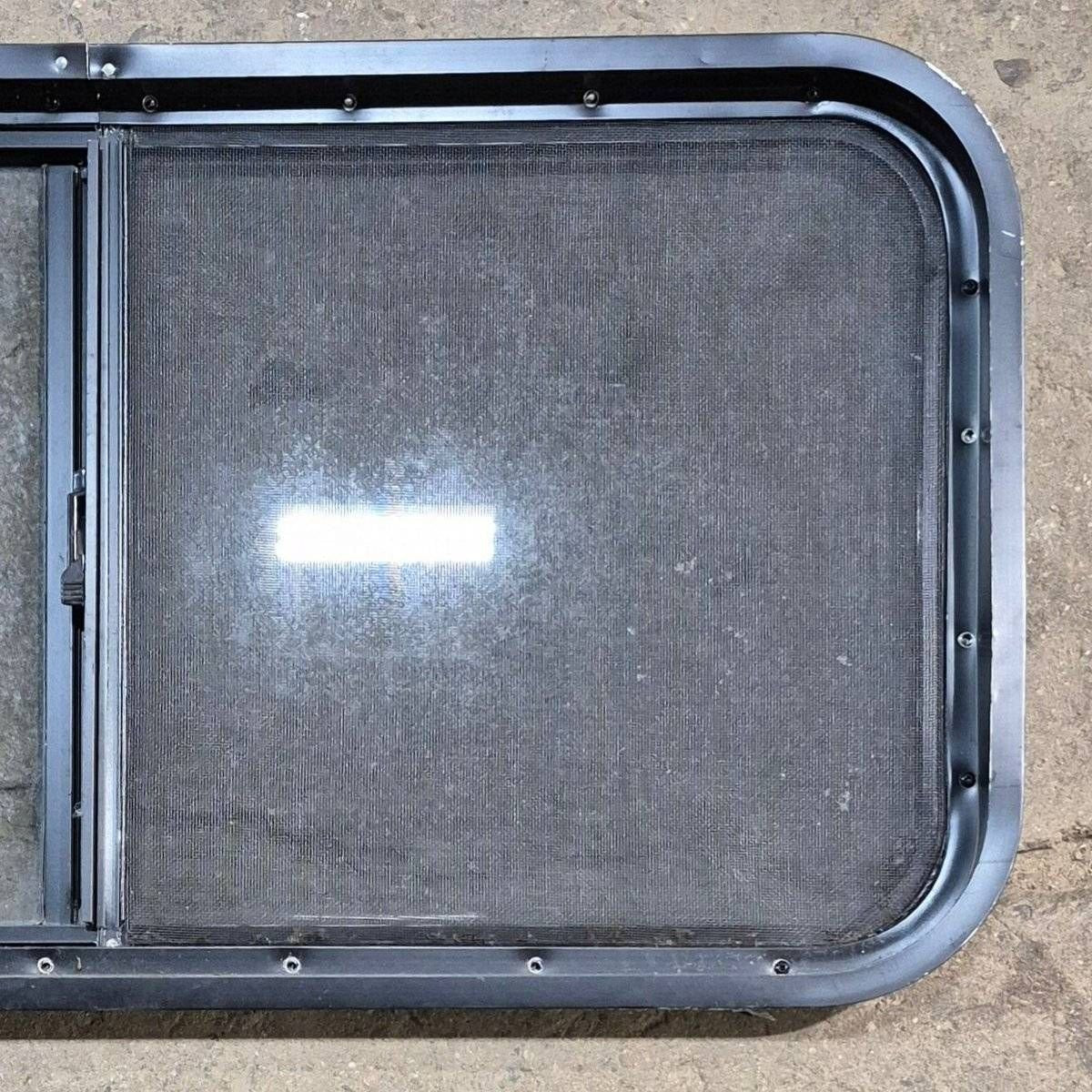 Used Slanted Black Radius Opening Window - 41.75" X 17 1/2" X 1.875" - Image 6