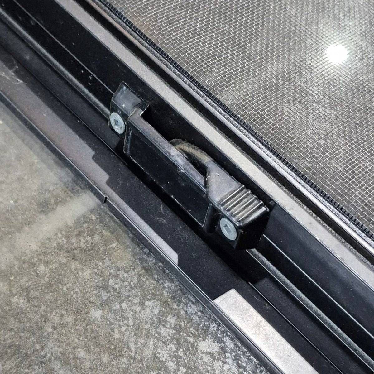 Used Slanted Black Radius Opening Window - 41.75" X 17 1/2" X 1.875" - Image 8