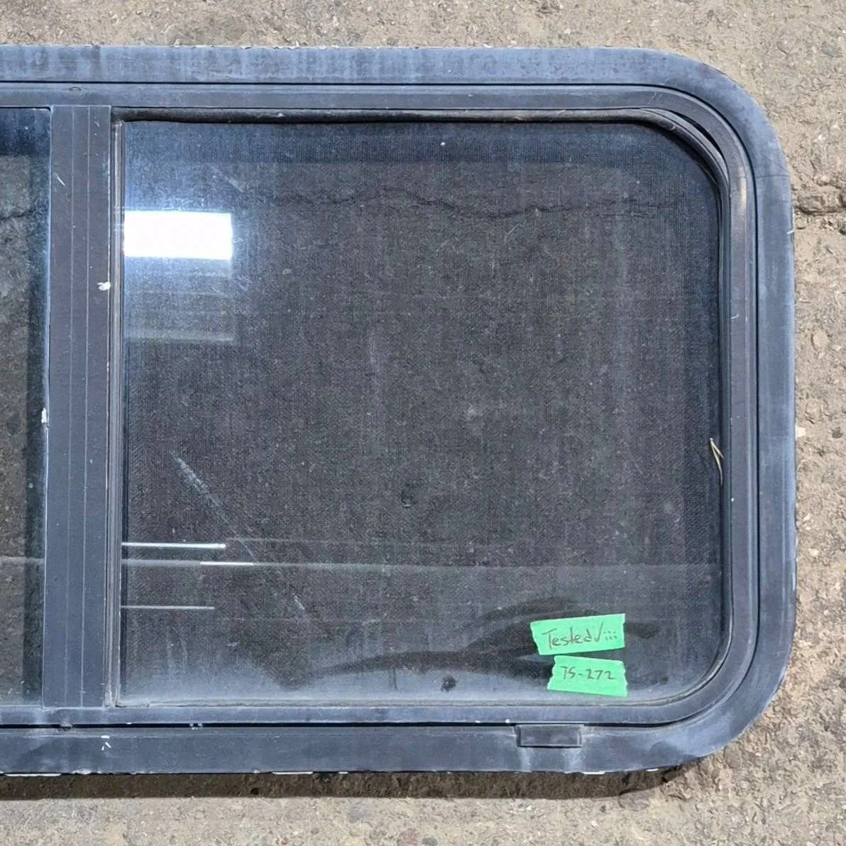 Used Slanted Black Radius Opening Window - 41.75" X 17 1/2" X 1.875" - Image 3