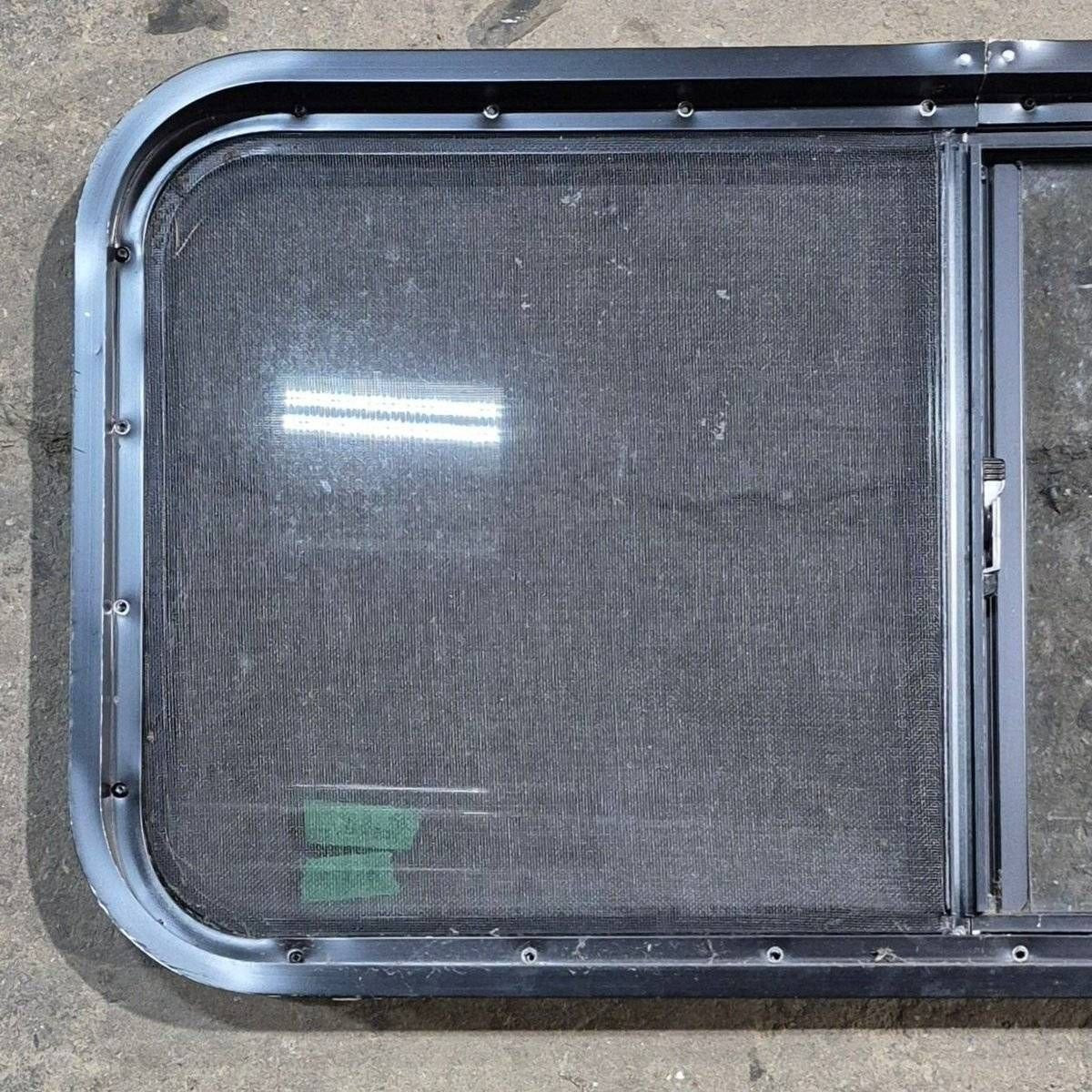 Used Slanted Black Radius Opening Window - 41.75" X 17 1/2" X 1.875" - Image 7