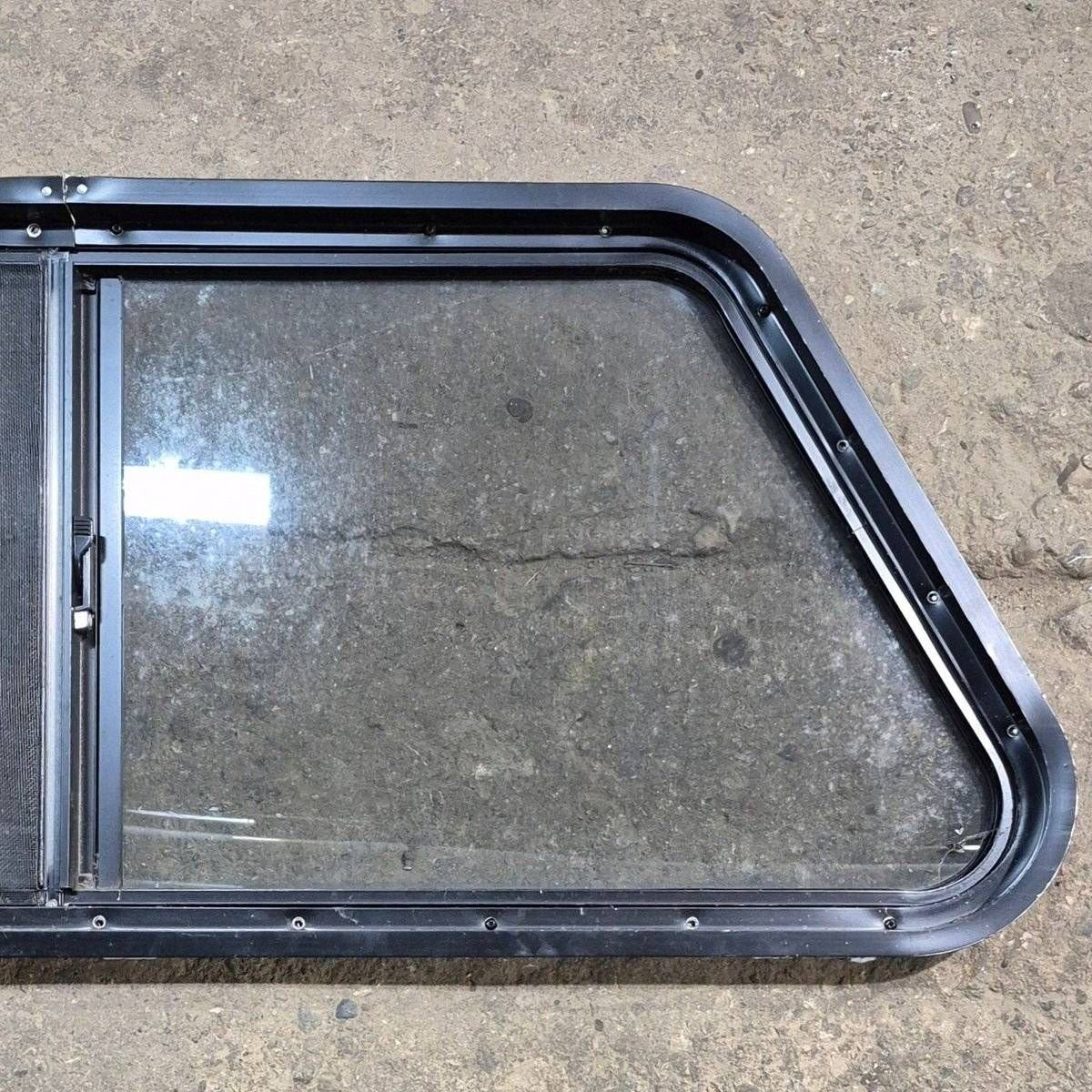 Used Slanted Black Radius Opening Window - 41.75" X 17 1/2" X 1.875" - Image 8