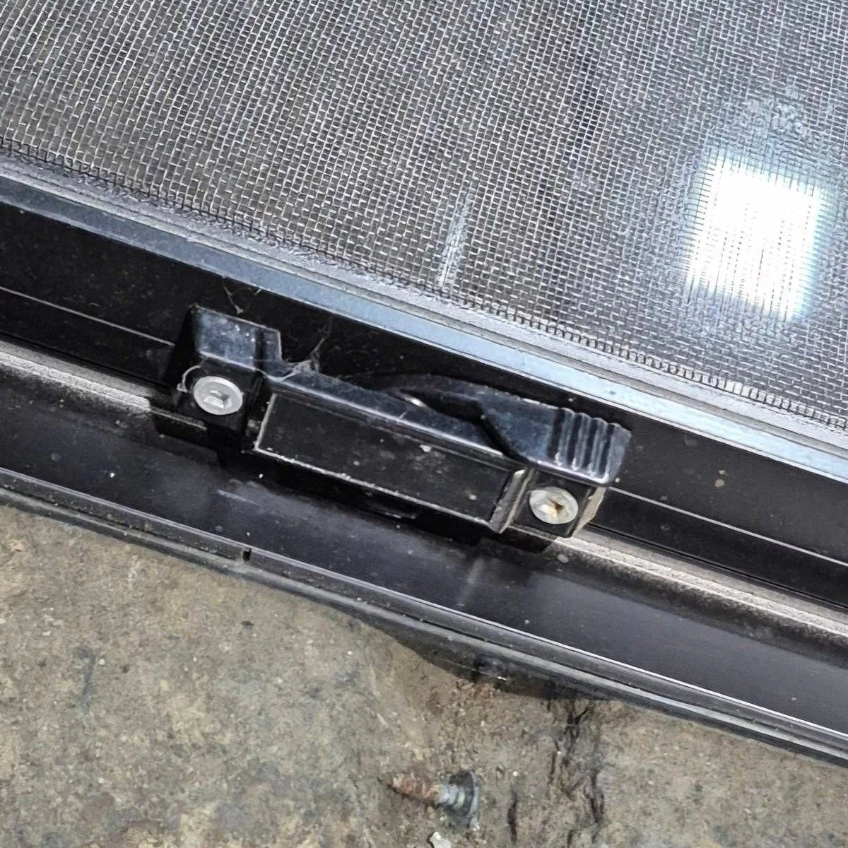 Used Slanted Black Radius Opening Window - 41.75" X 17 1/2" X 1.875" - Image 9