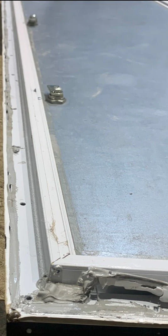 Used Square Corner Cargo Door 59 3/4" x 16 3/4" X 1/2" D - Image 3