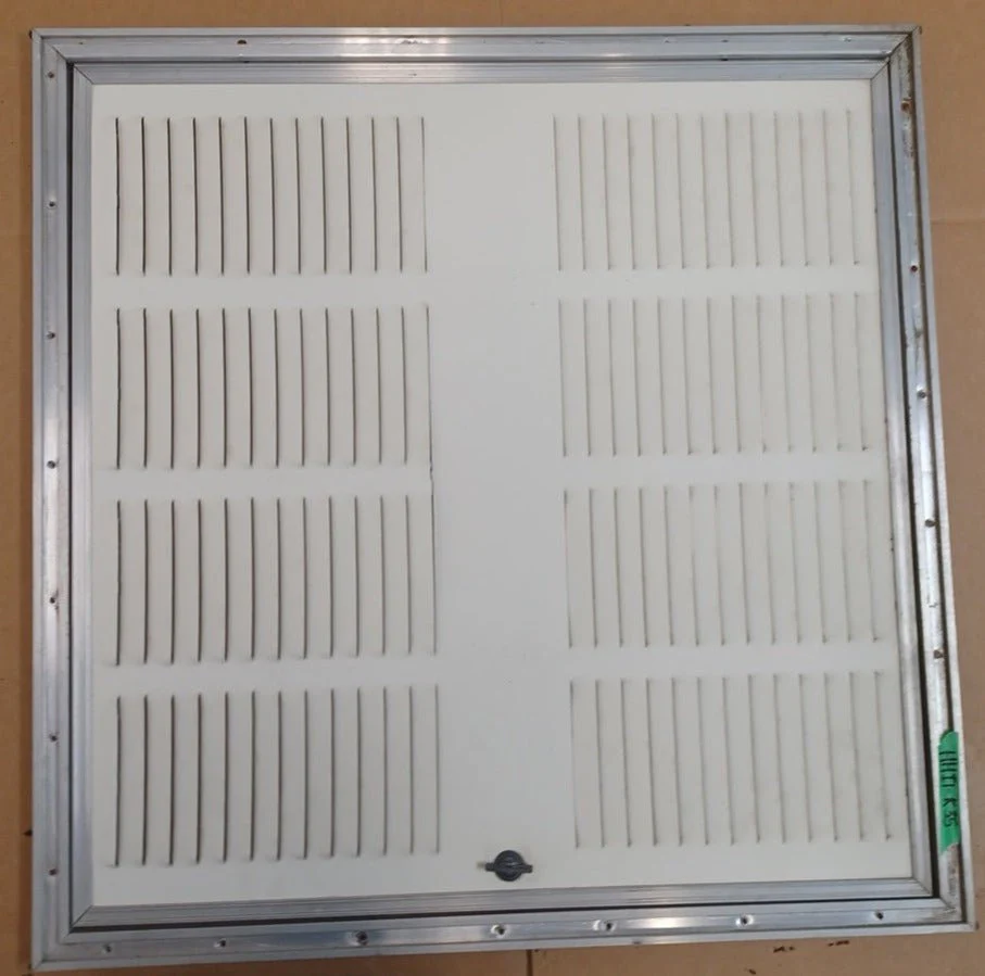 Used Square Cornered Battery/Propane Cargo Door 25 3/8" x 25 3/4" x 1"D