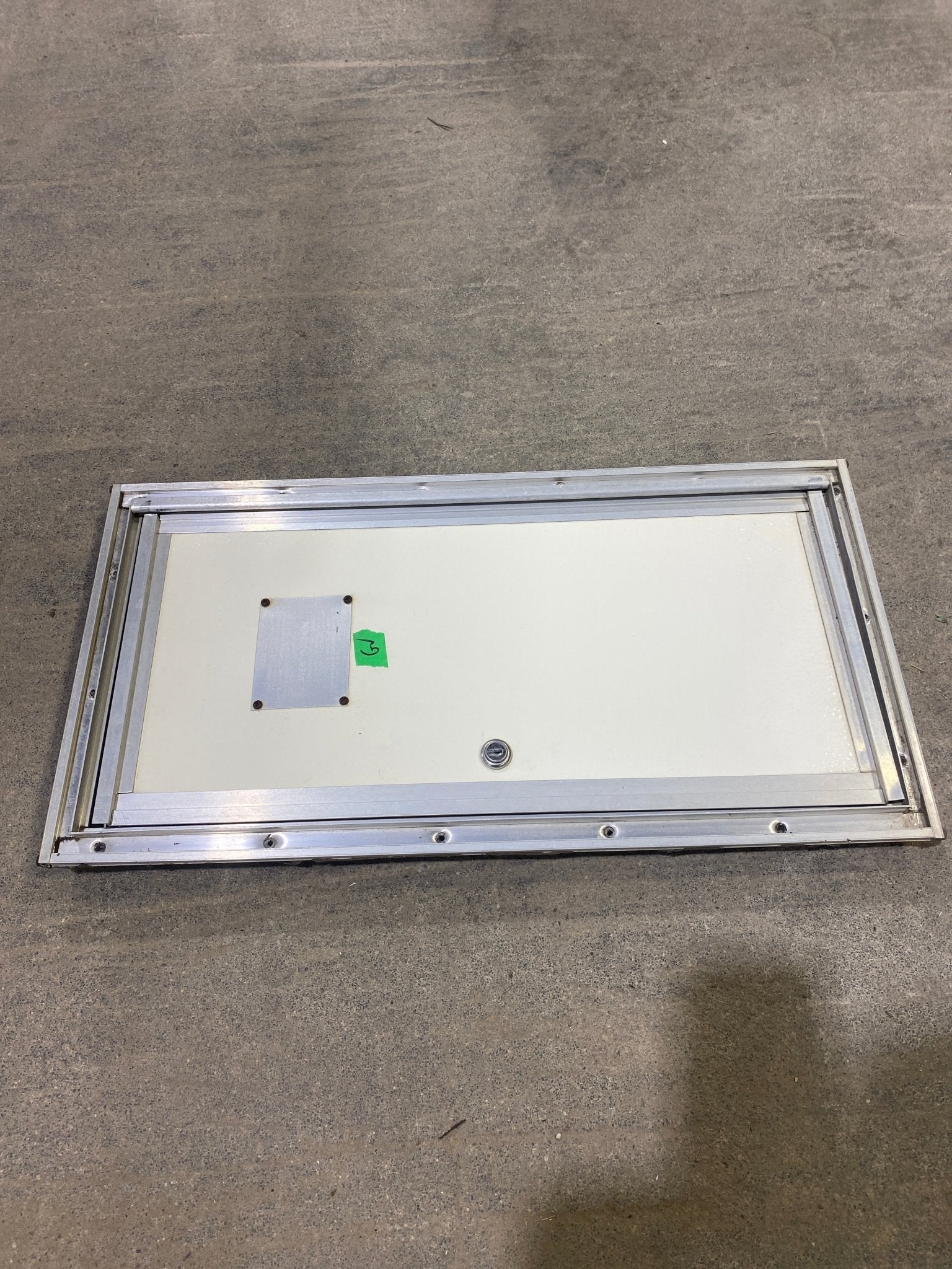 Used Square Cornered Cargo Door 10 1/2" W x 22 1/2 H x 1" D - Image 3