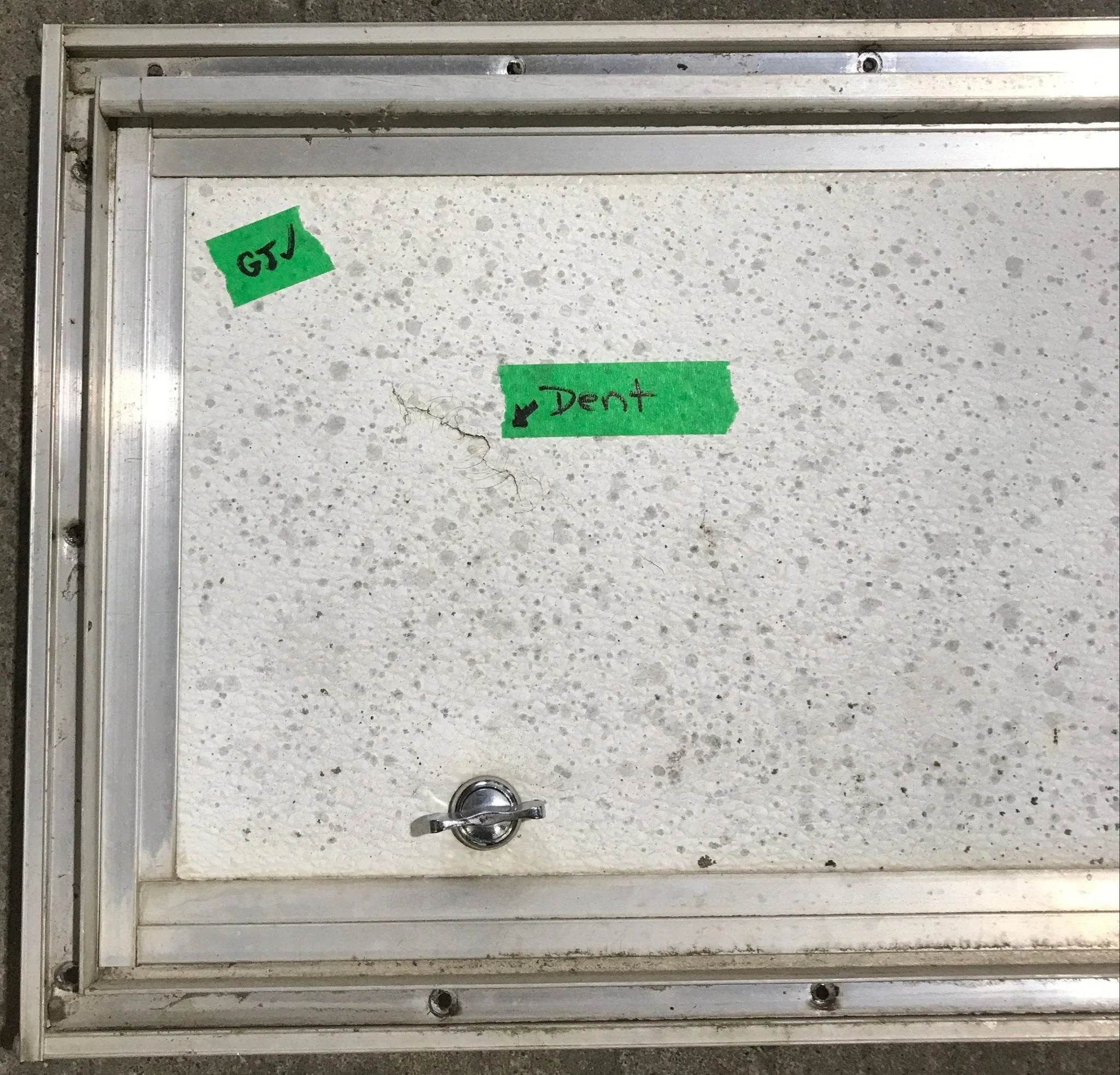Used Square Cornered Cargo Door - 19 3/4" x 10 1/2" x 3/4" D - Image 2