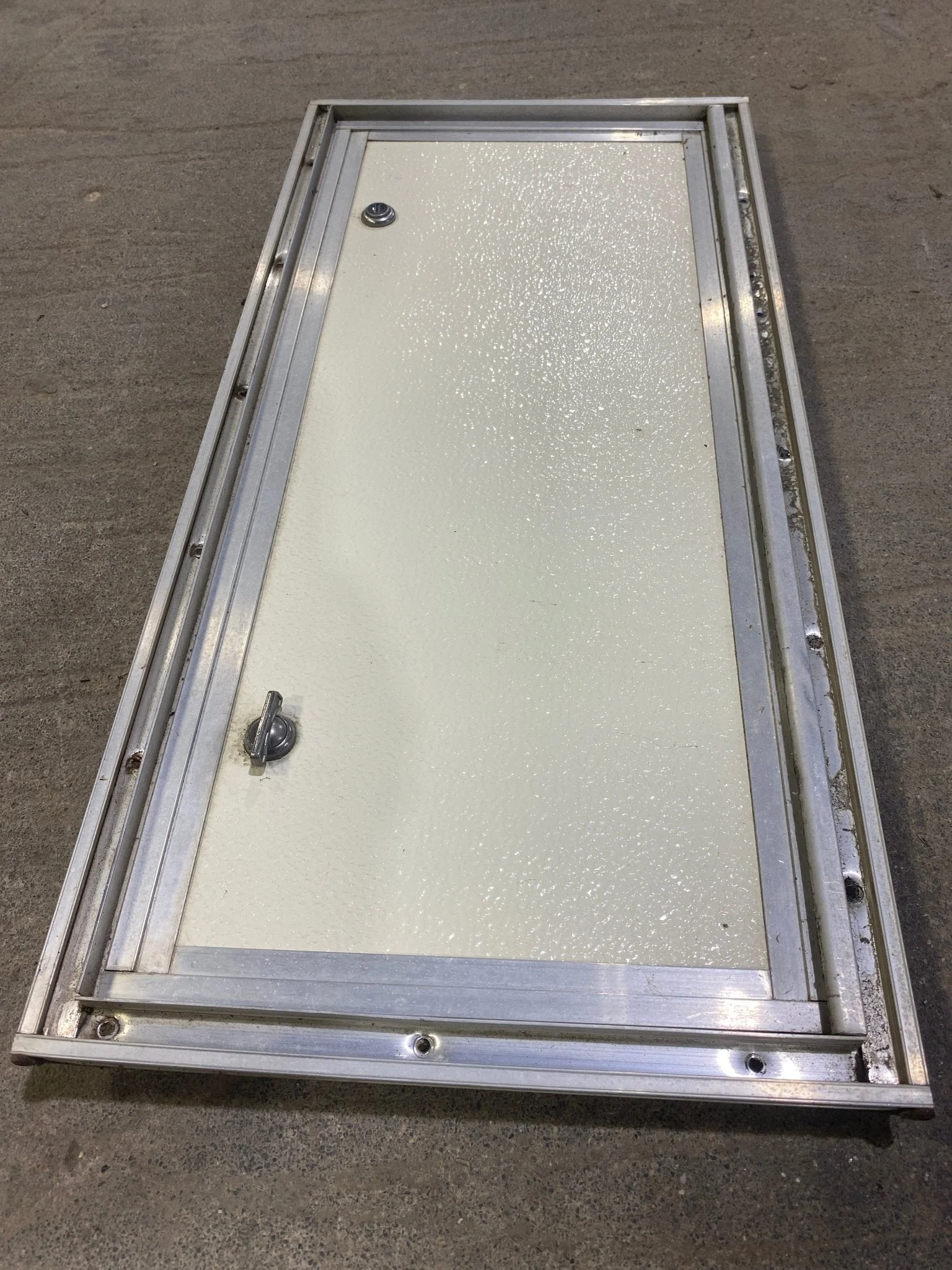 Used Square Cornered Cargo Door 23 1/2" W x 10 1/2" H X 1" D - Image 3