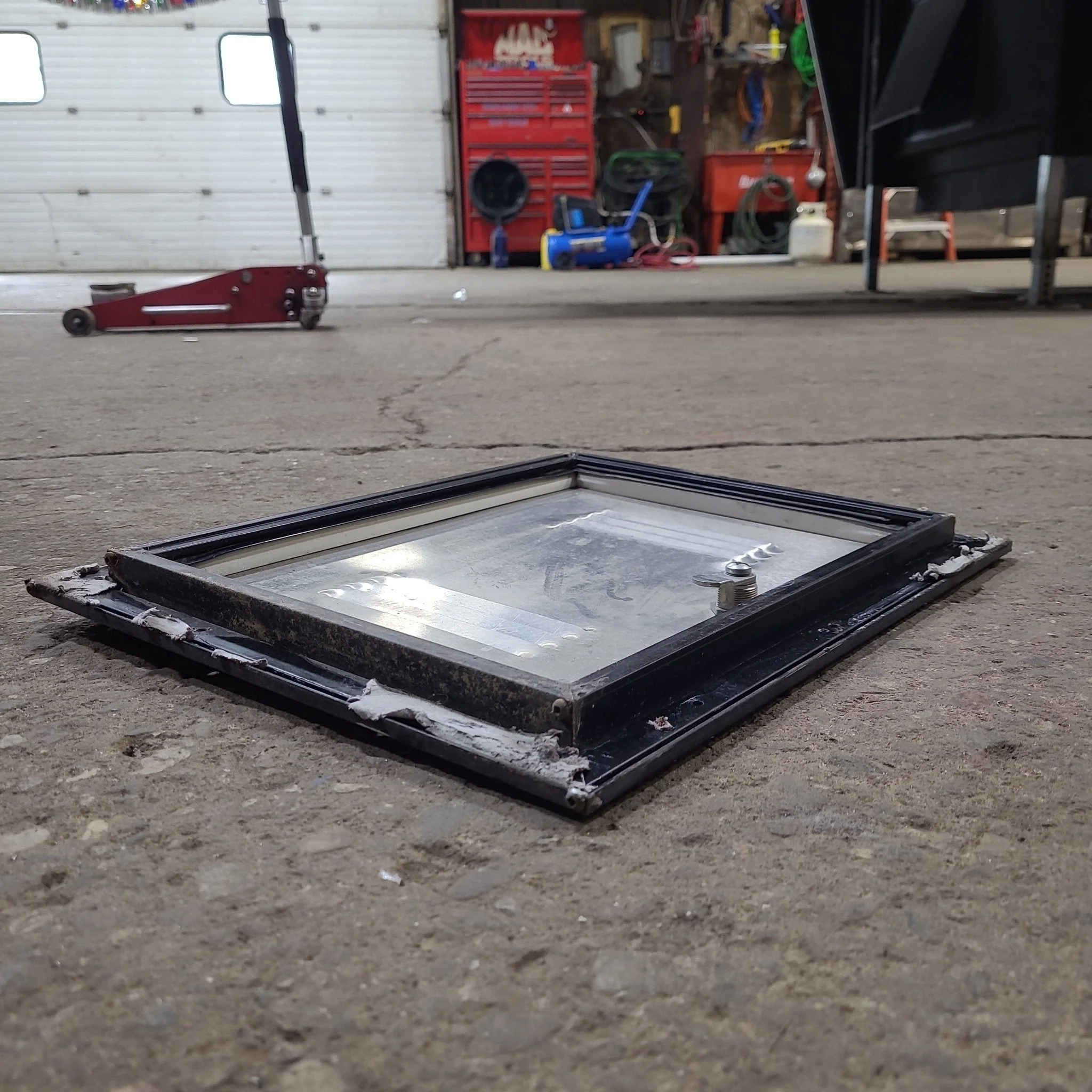 Used Square Cornered Cargo Door 10 3/4" x 14" x 5/8"D - Image 3