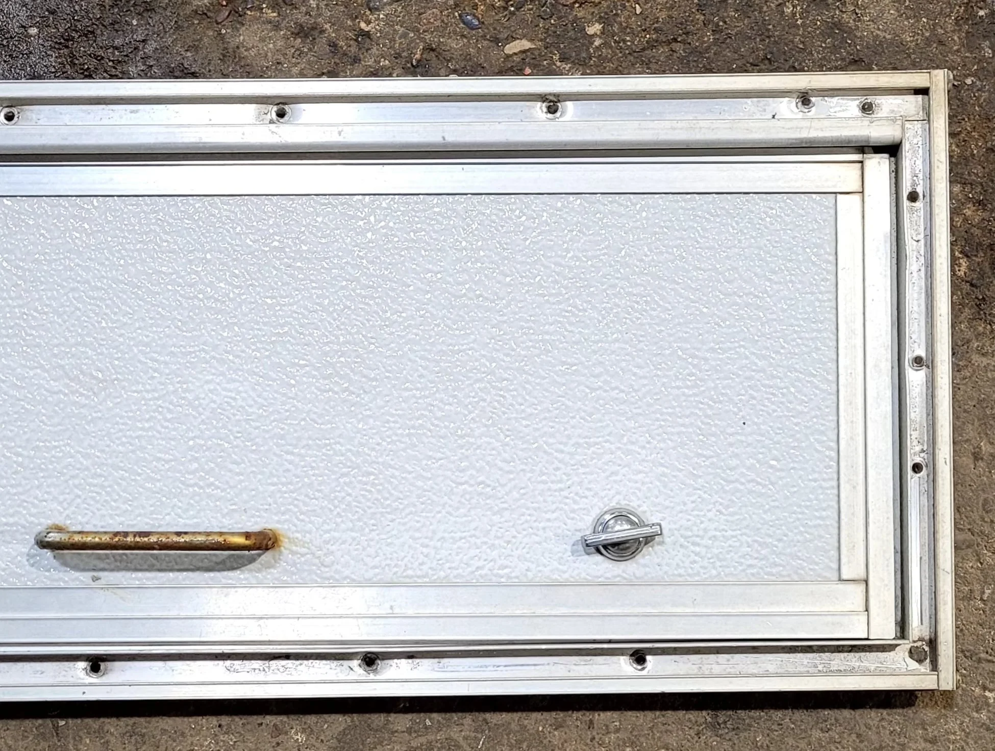 Used Square Cornered Cargo Door 24" x 8 1/4" x 3/4" D - Image 2