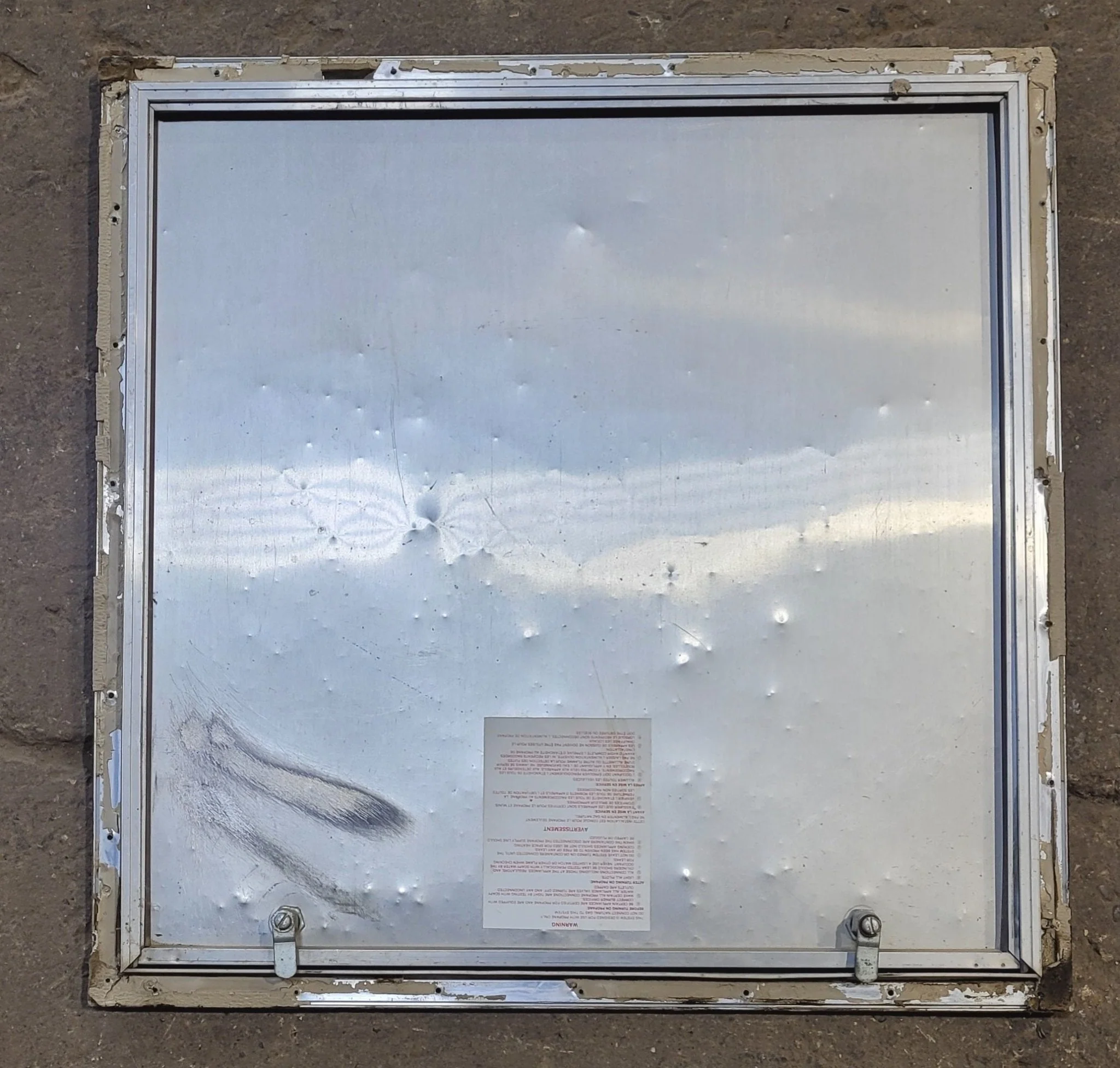 Used Square Cornered Cargo Door 25 1/2" x 25 1/2" x 5/8" D - Image 2