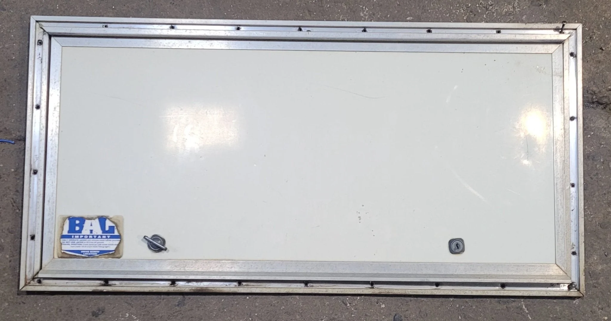 Used Square Cornered Cargo Door 30" x 13 3/4" x 3/8"D