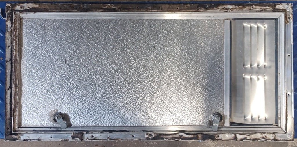 Used Squared Cornered Battery/Propane Cargo Door 30 3/4" x 13 3/4" x 3/8 "D - Image 2