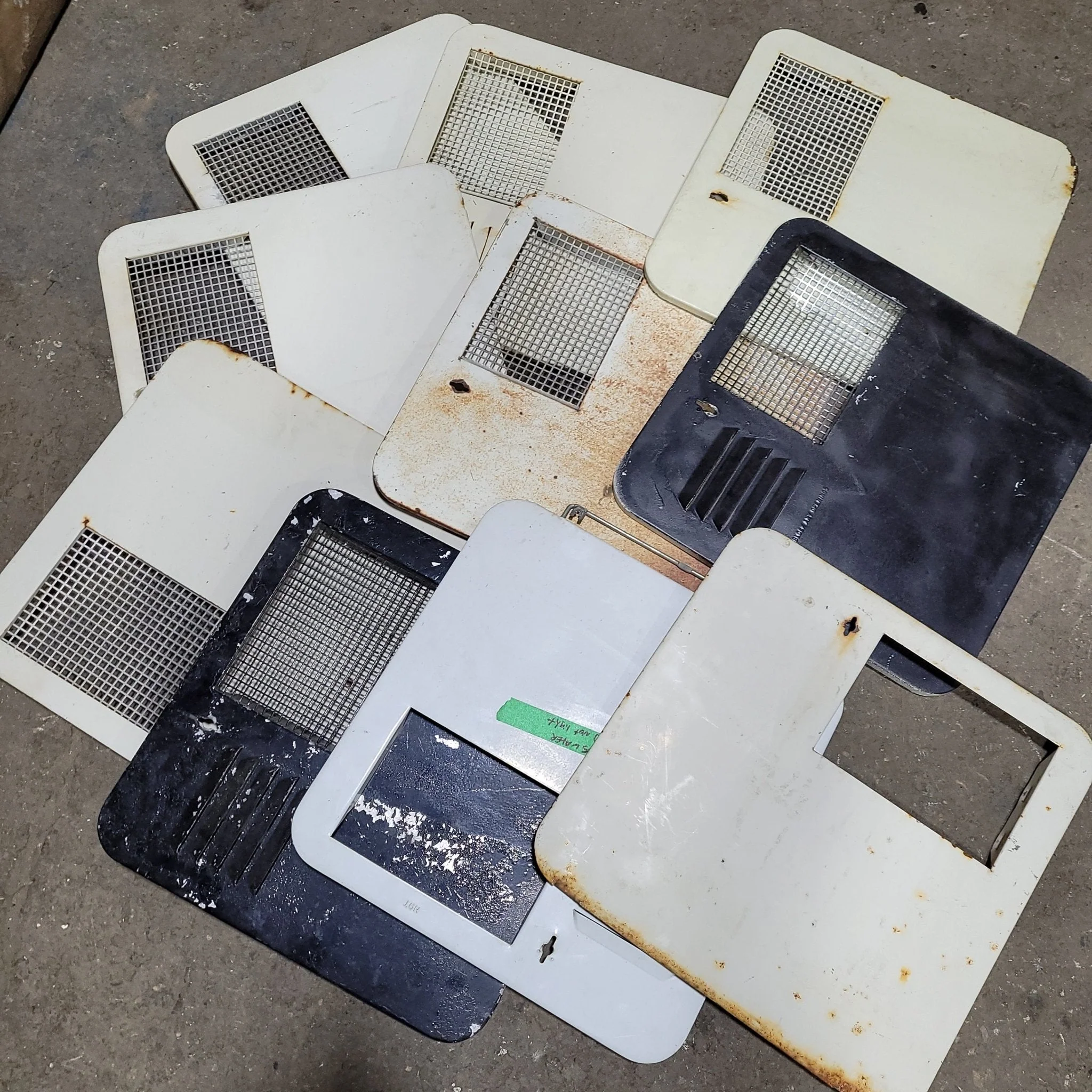 Random Used Suburban RV Door for SW model 6 gallon - surface mount NO FRAME- Various Colors. May or may not include screen