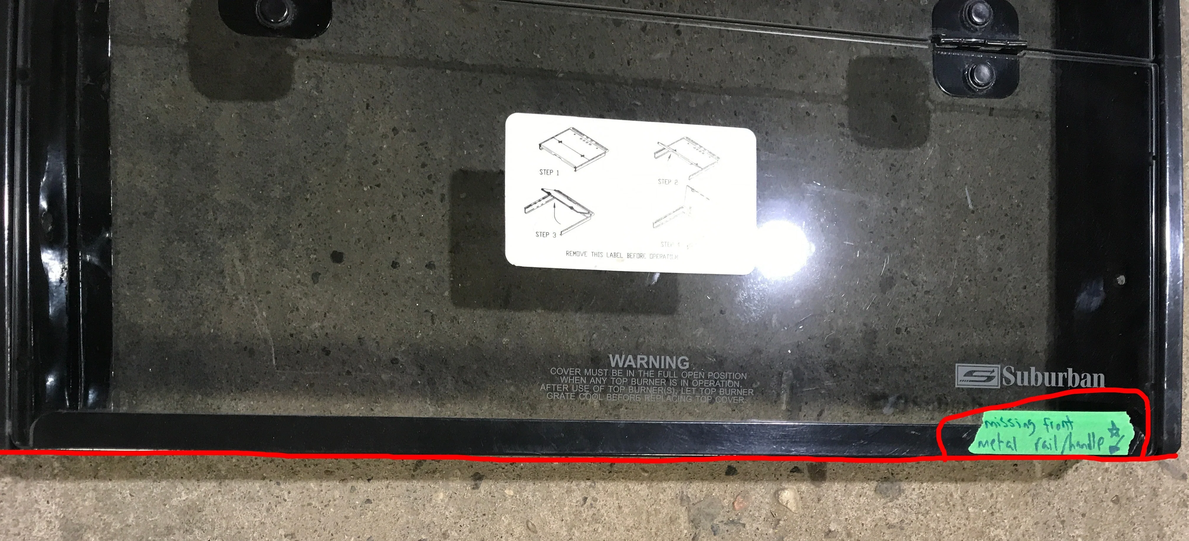 Used Suburban Stove Bi fold Cover 3085A - Image 3