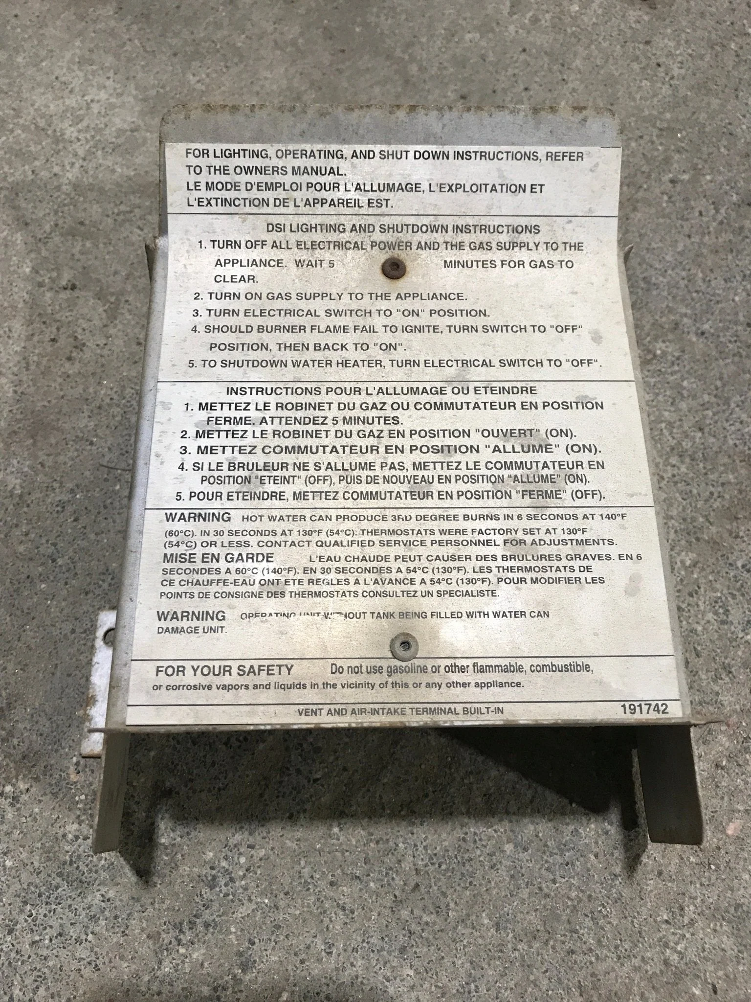 Used Suburban Water Heater Front Flue Collector - 101776