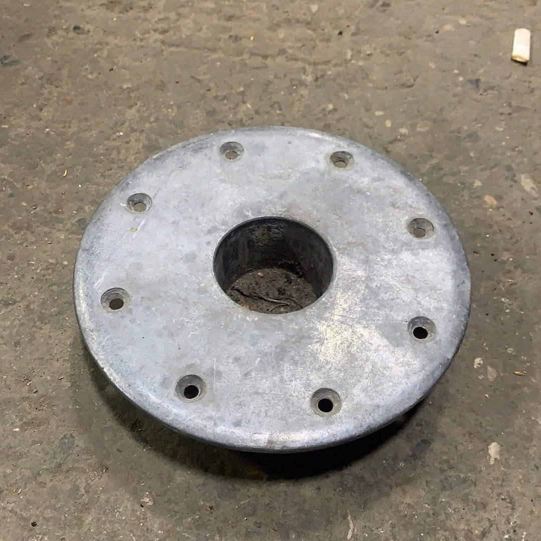 Used Table Base Inset Aluminum 7 1/2" W