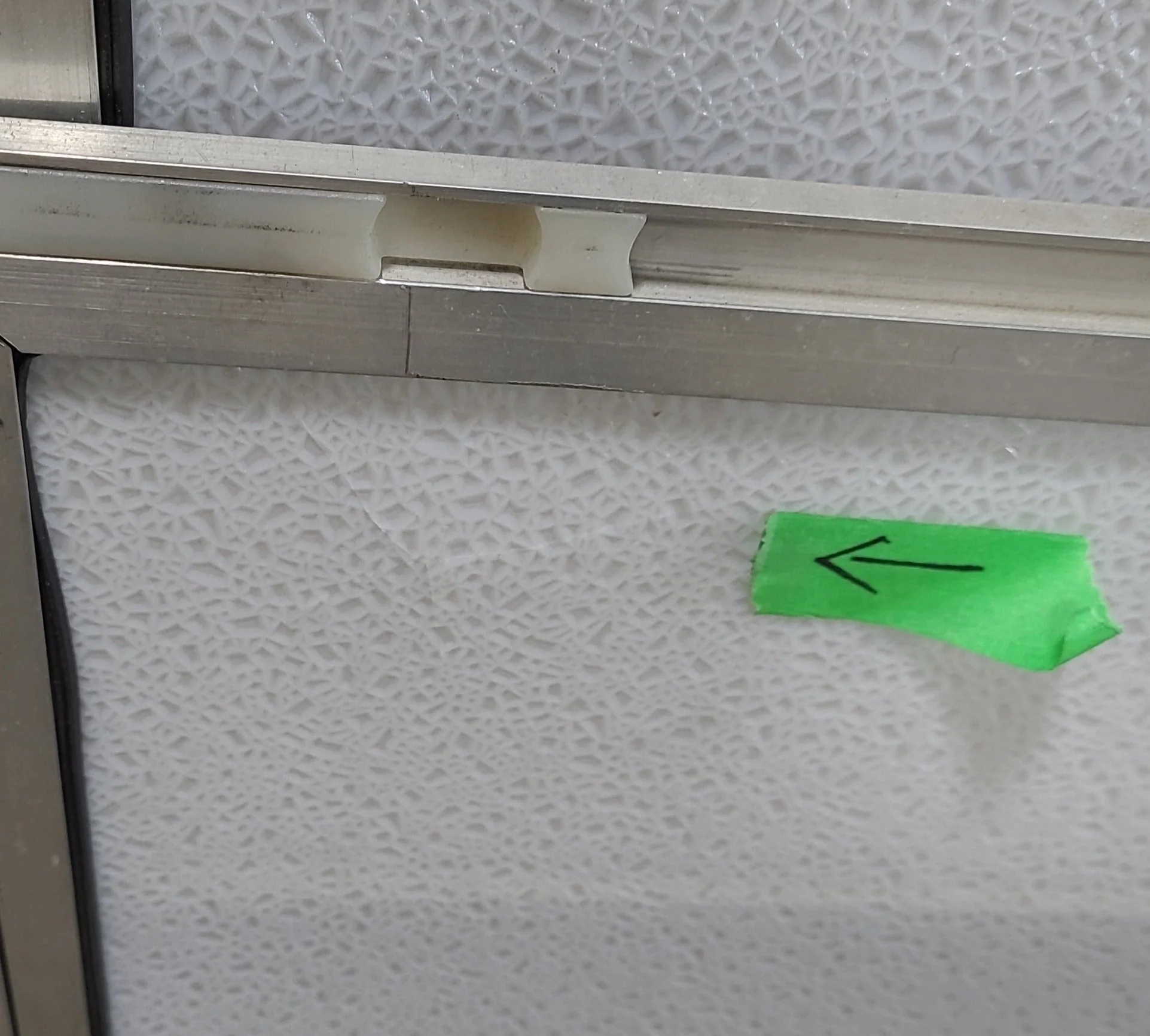 Used Tent Trailer Square Entry Door 22" X 54 1/2" - Image 2