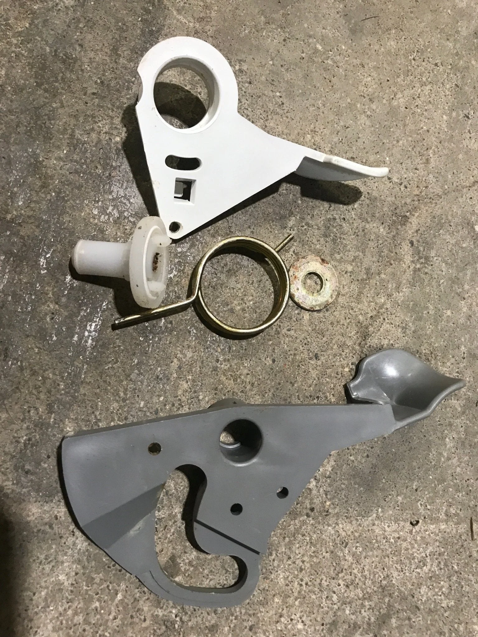 Used Thetford Hand Flush Lever Assembly - 24629 - Image 2
