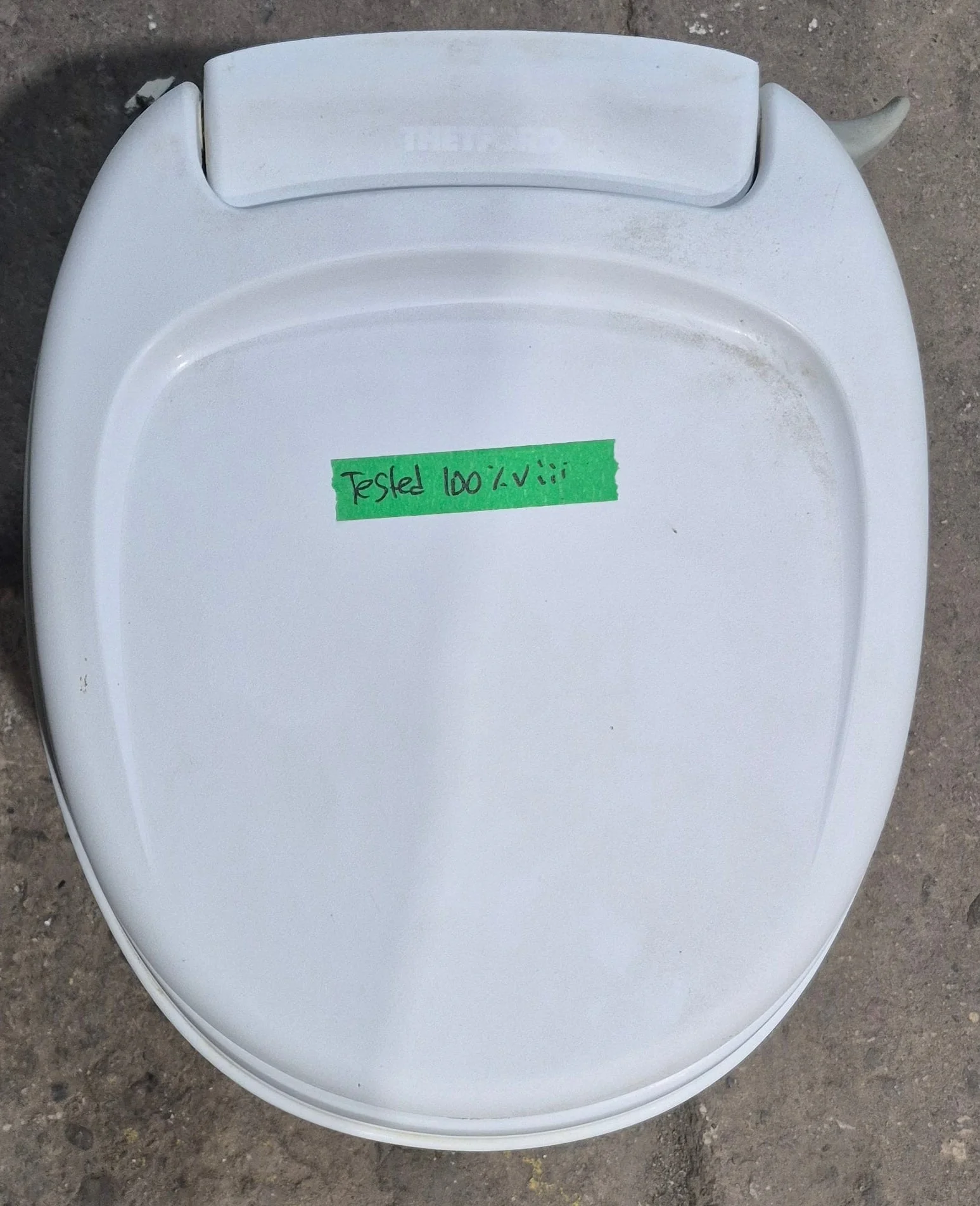 Used Thetford Toilet, Hand Flush, High Profile, White - AQUA MAGIC V , 31648 - Image 2