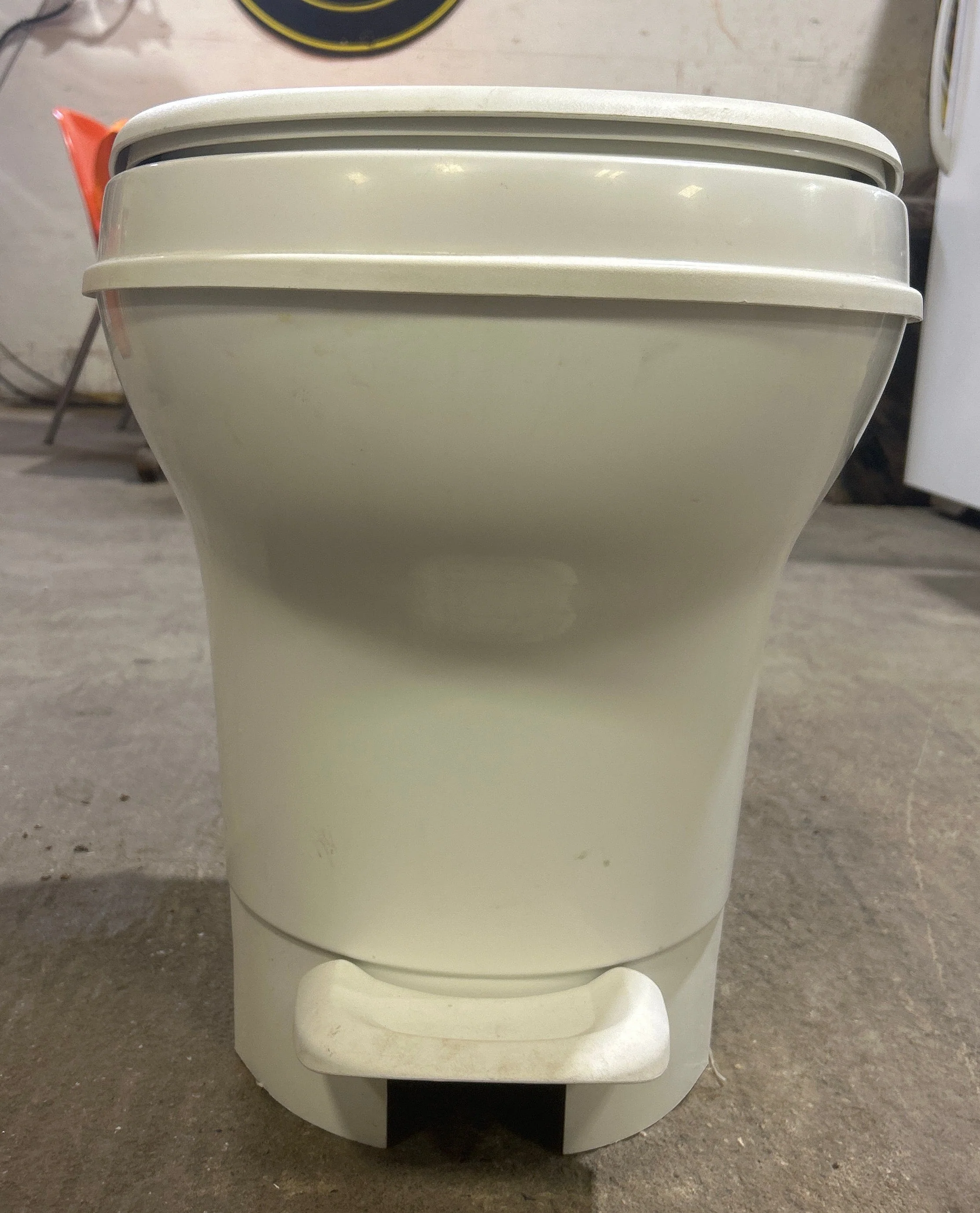 Used Thetford Toilet, High Profile, Foot Flush, Off White - Aqua-Magic V , 31652 - Image 2