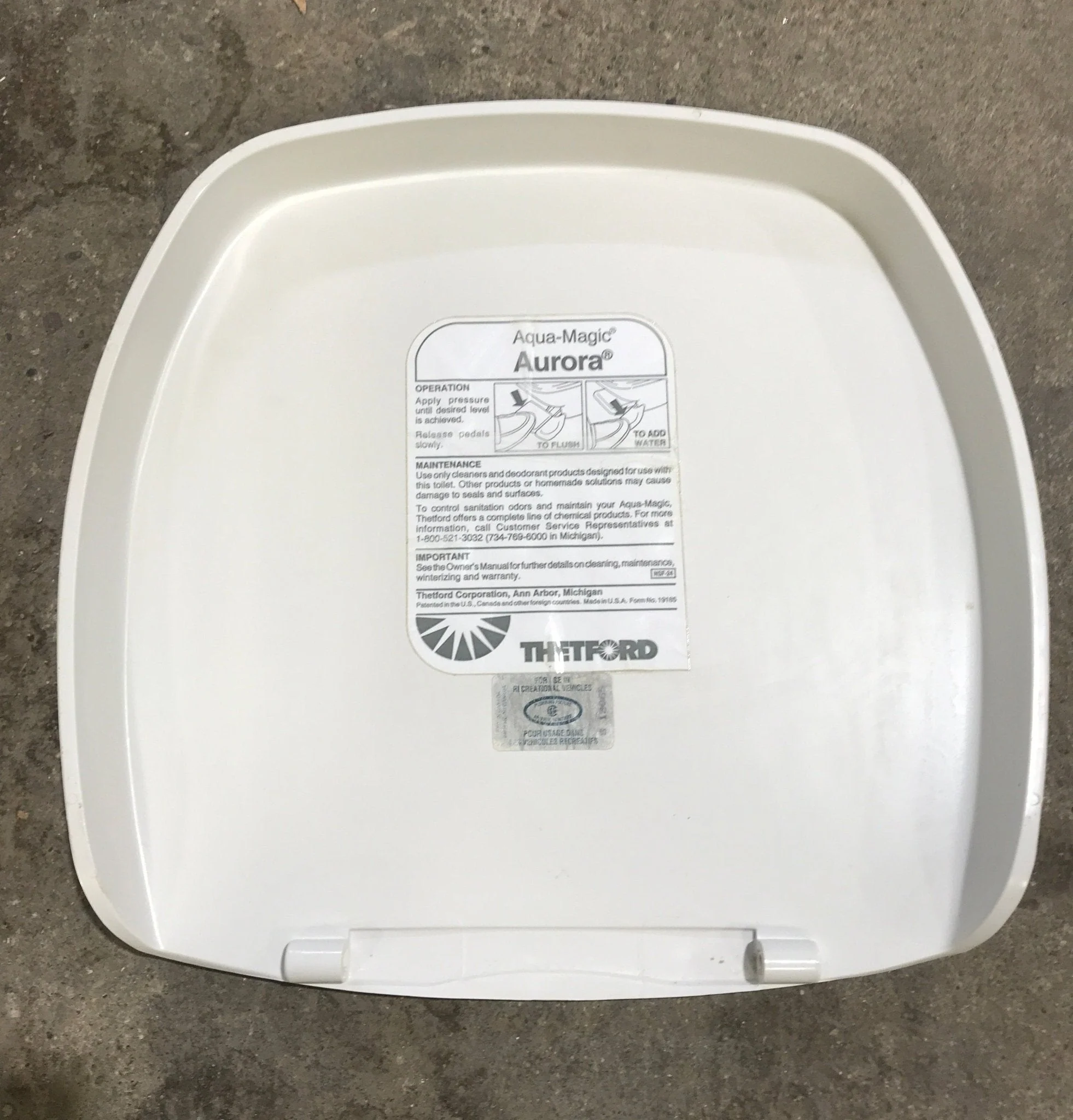 Used Thetford Toilet Seat Cover Replacement, Cover Only - 33042 - Image 2
