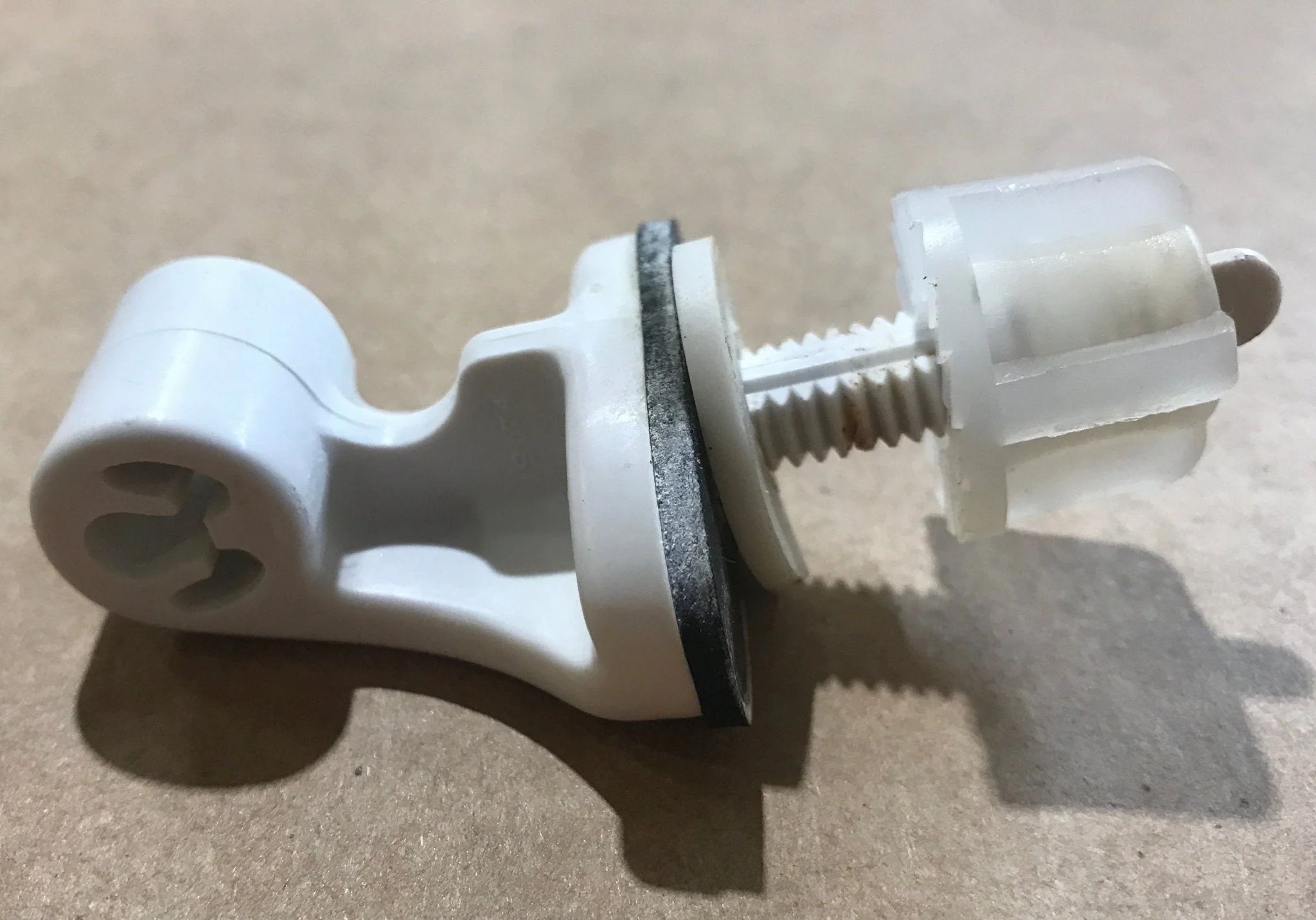 Used Thetford Toilet Seat Hinge Hardware, Single - 33059 - Image 3