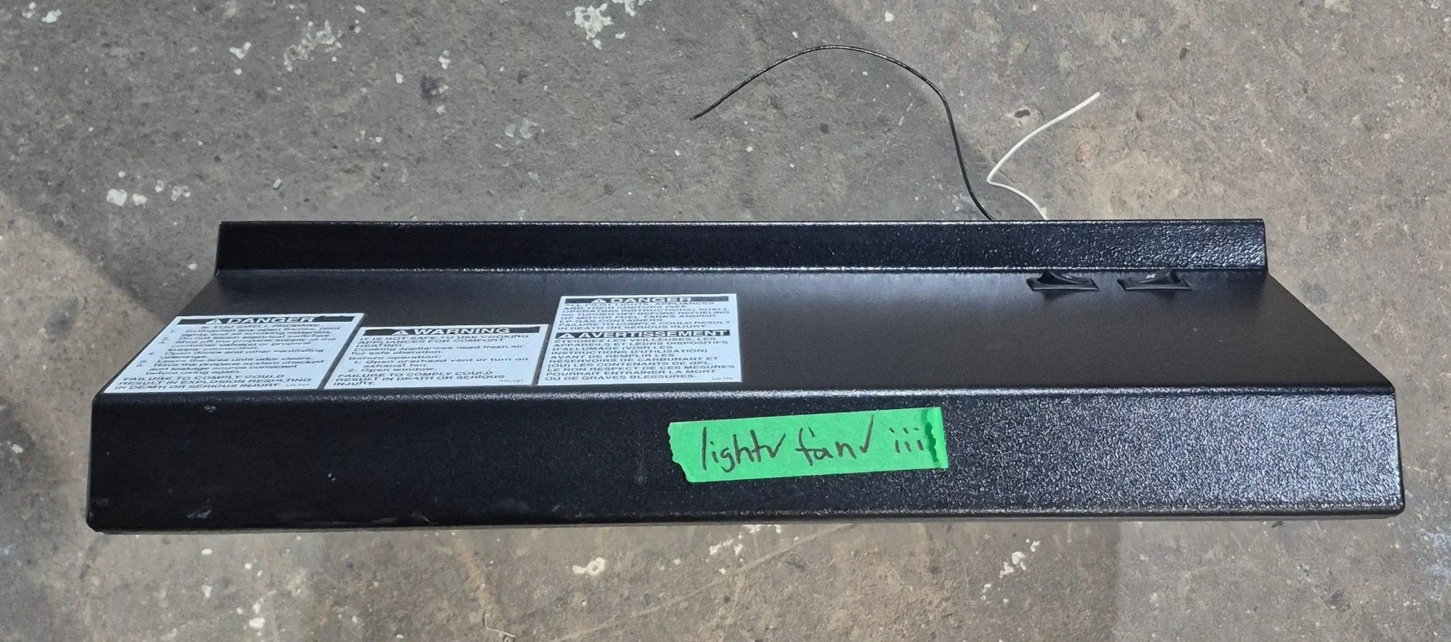 Used Ventline RV Range Hood Fan - CC0431-09