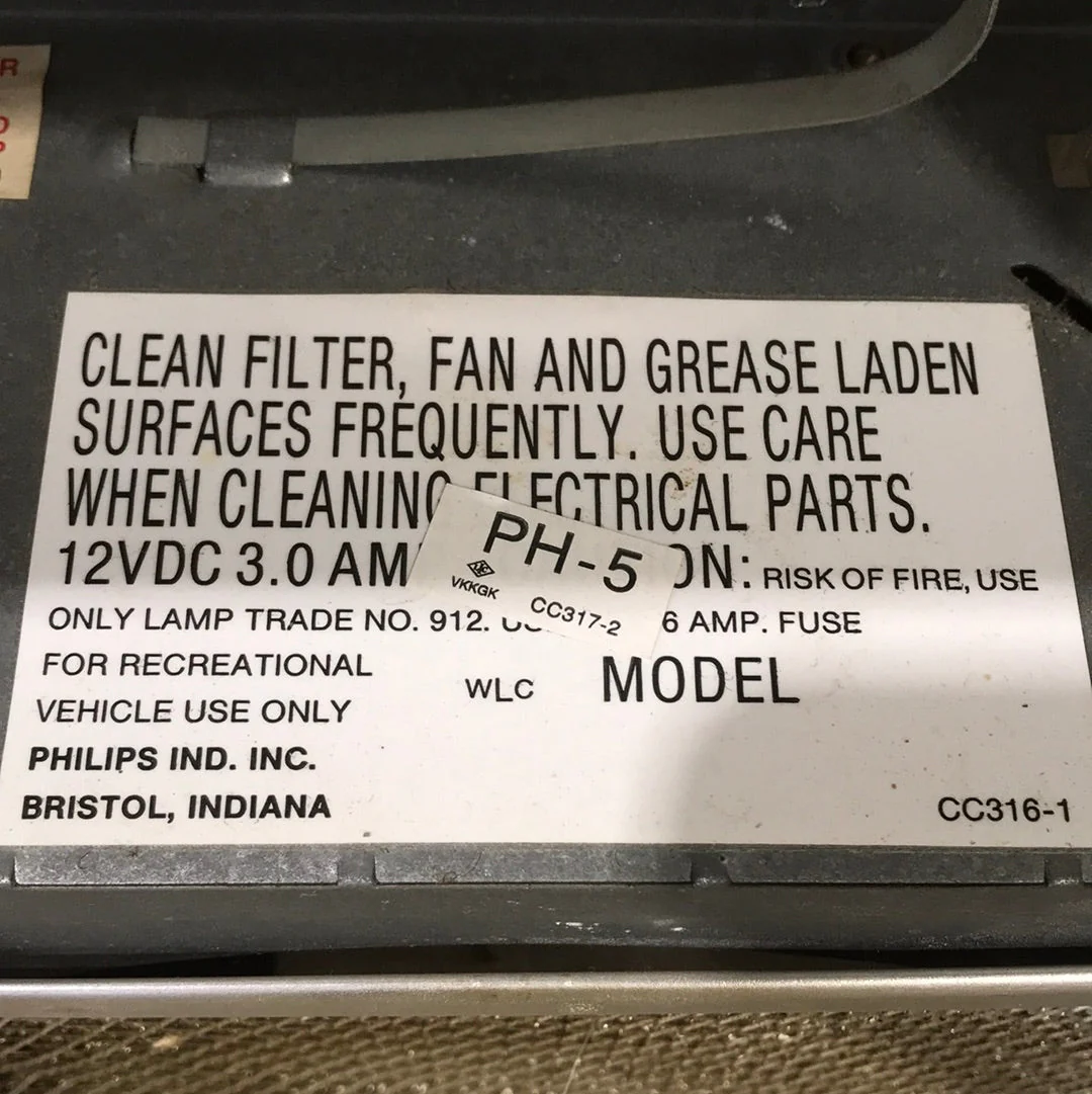 Used Ventline RV Range Hood Fan CC317-2 - Image 2