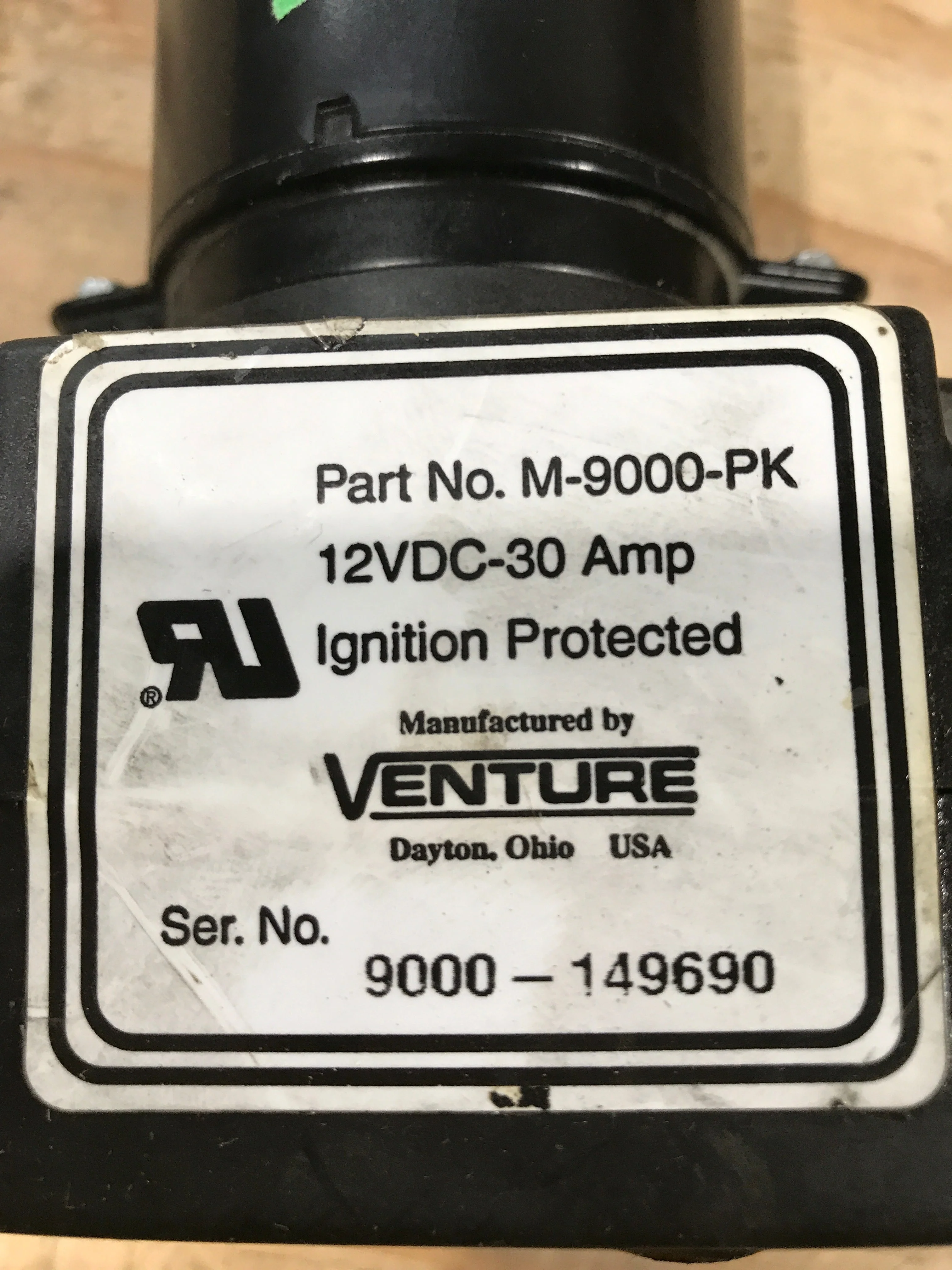 Used VENTURE Electric Motor For R.V. Trailer Landing Gear 12VDC - M-9000PK - Image 4