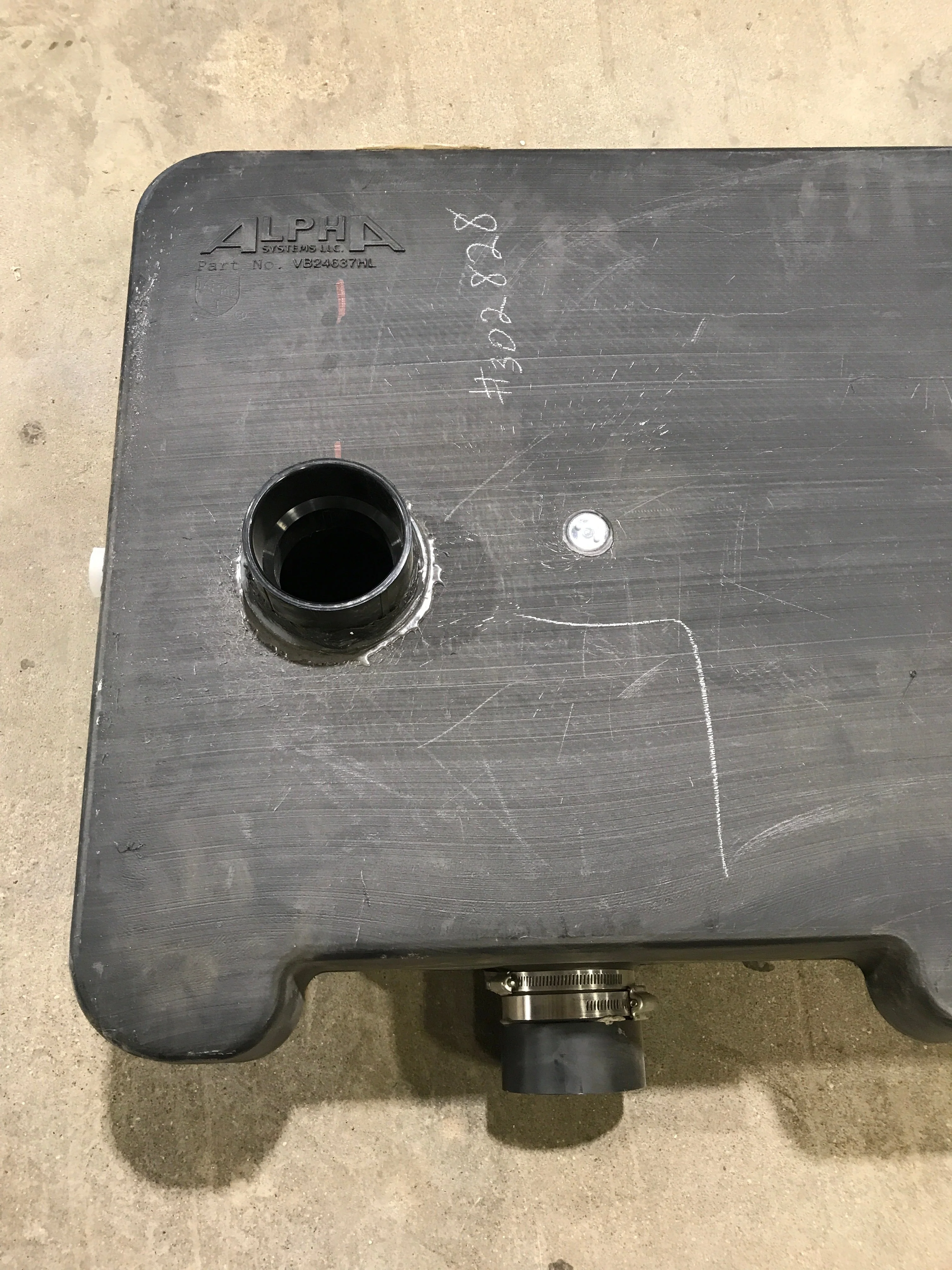 Used Waste/ Black Water Tank 63" L x 24" W x 7" H - Image 3