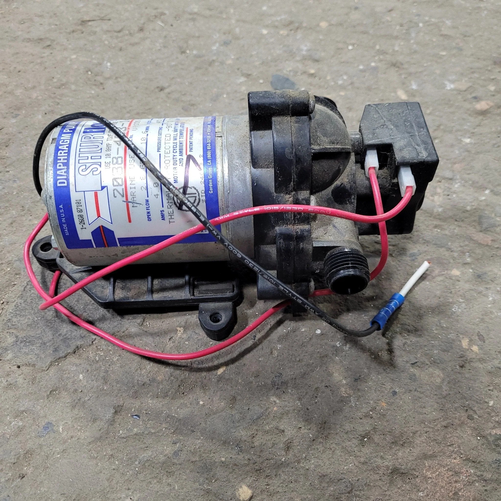 Used SHUR-FLO Water Pump - 2088-403-144 - Image 4