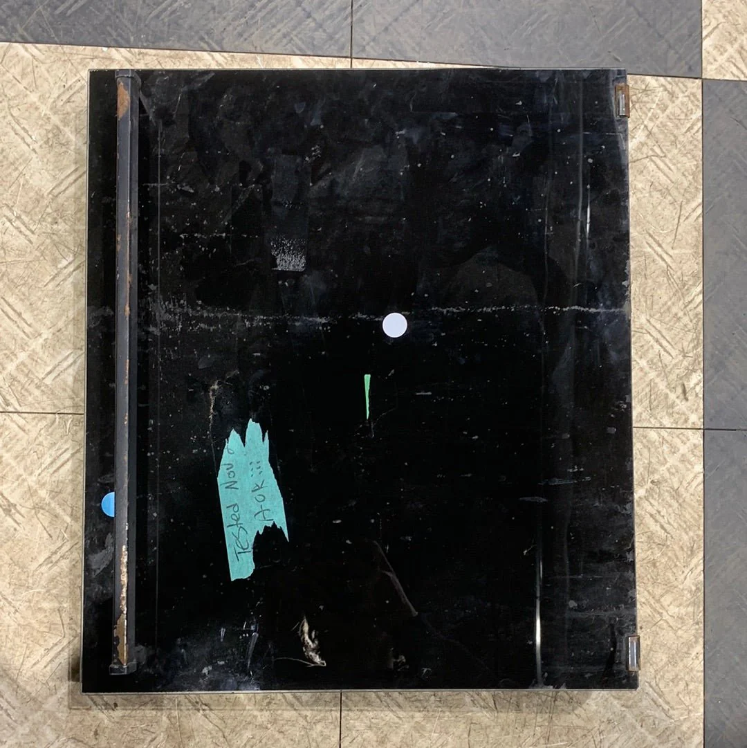 Used Atwood/ Wedgewood Oven Door, Has Glass Front Panel - 19" X 16 1/2"