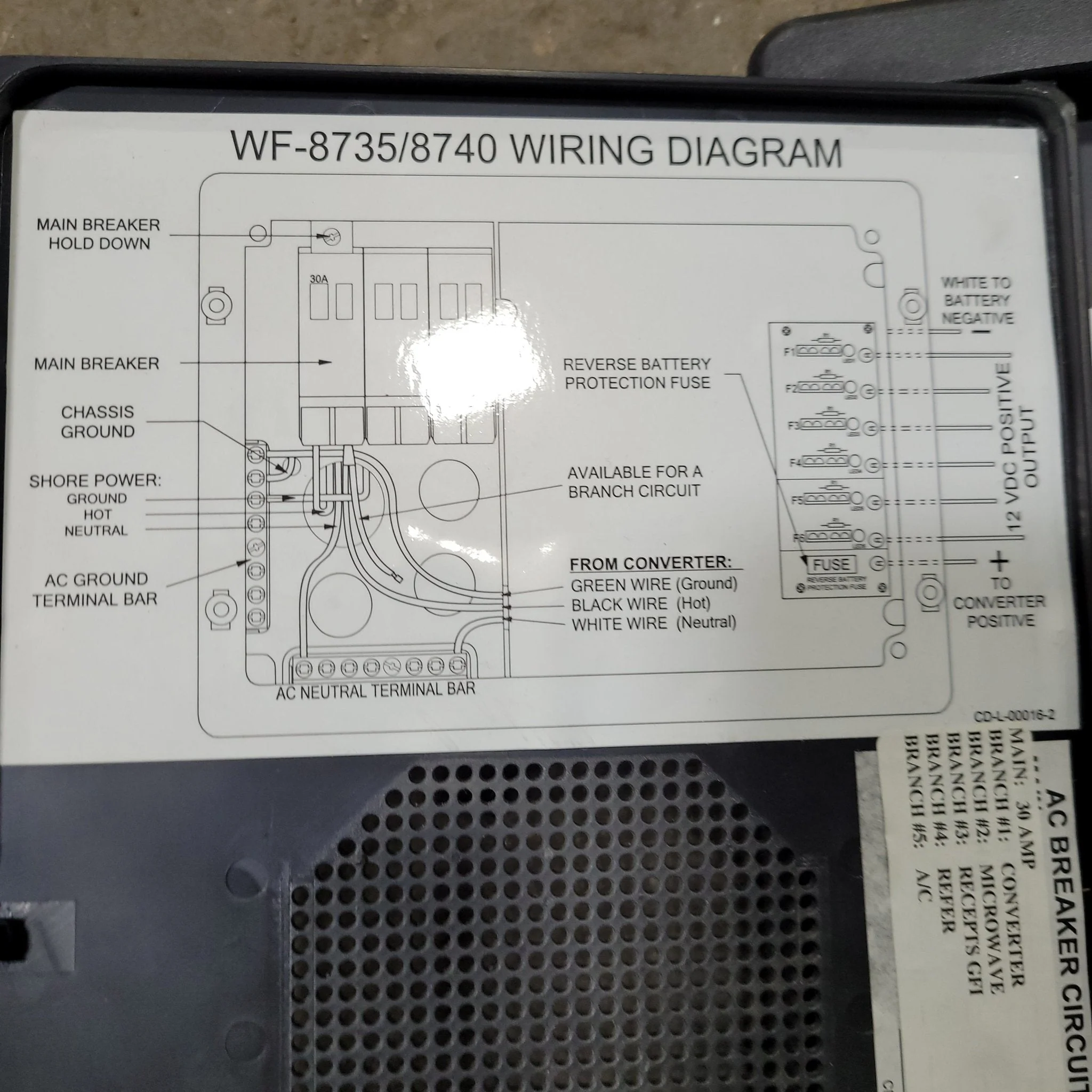 Used WFCO Converter Door - Image 3