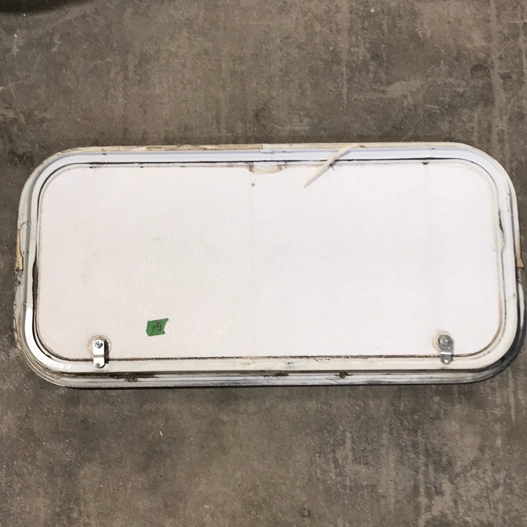 Used White Corner radius cargo door  29 3/4" W x 13 3/4" H x 1"D - Image 2