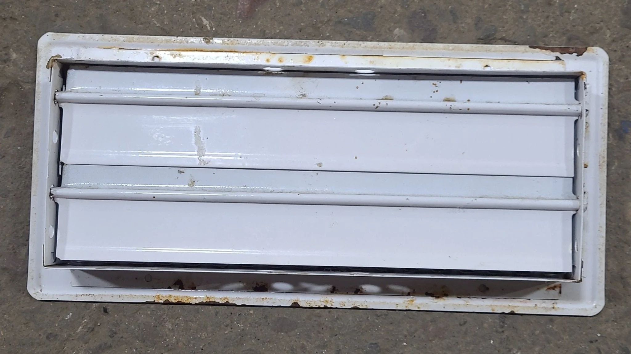 Used White Floor Register- Metal - Image 2