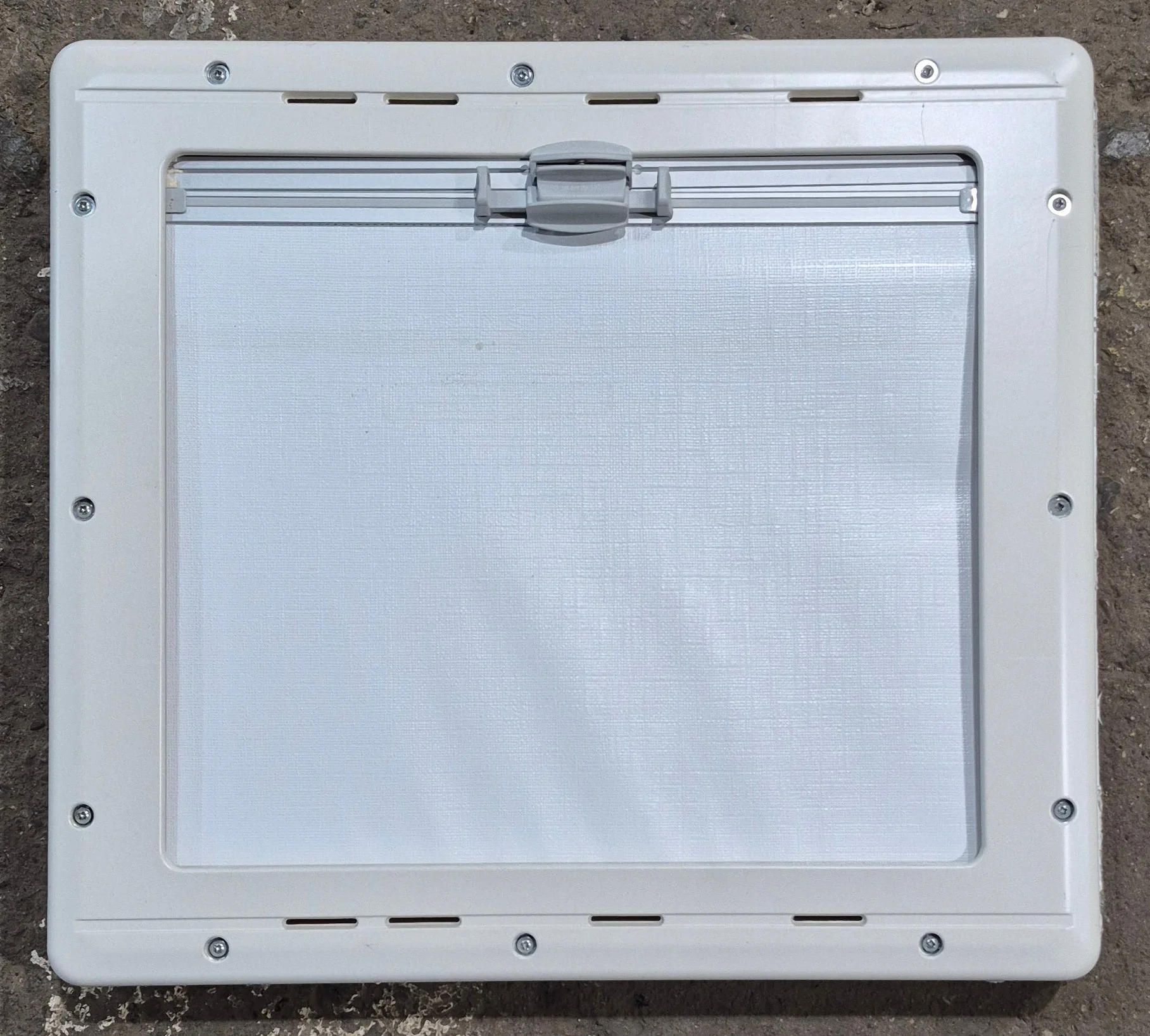 Used White Radius Emergency Opening Window : 18 7/8" W x 16 7/8" H x 1" D - Image 10