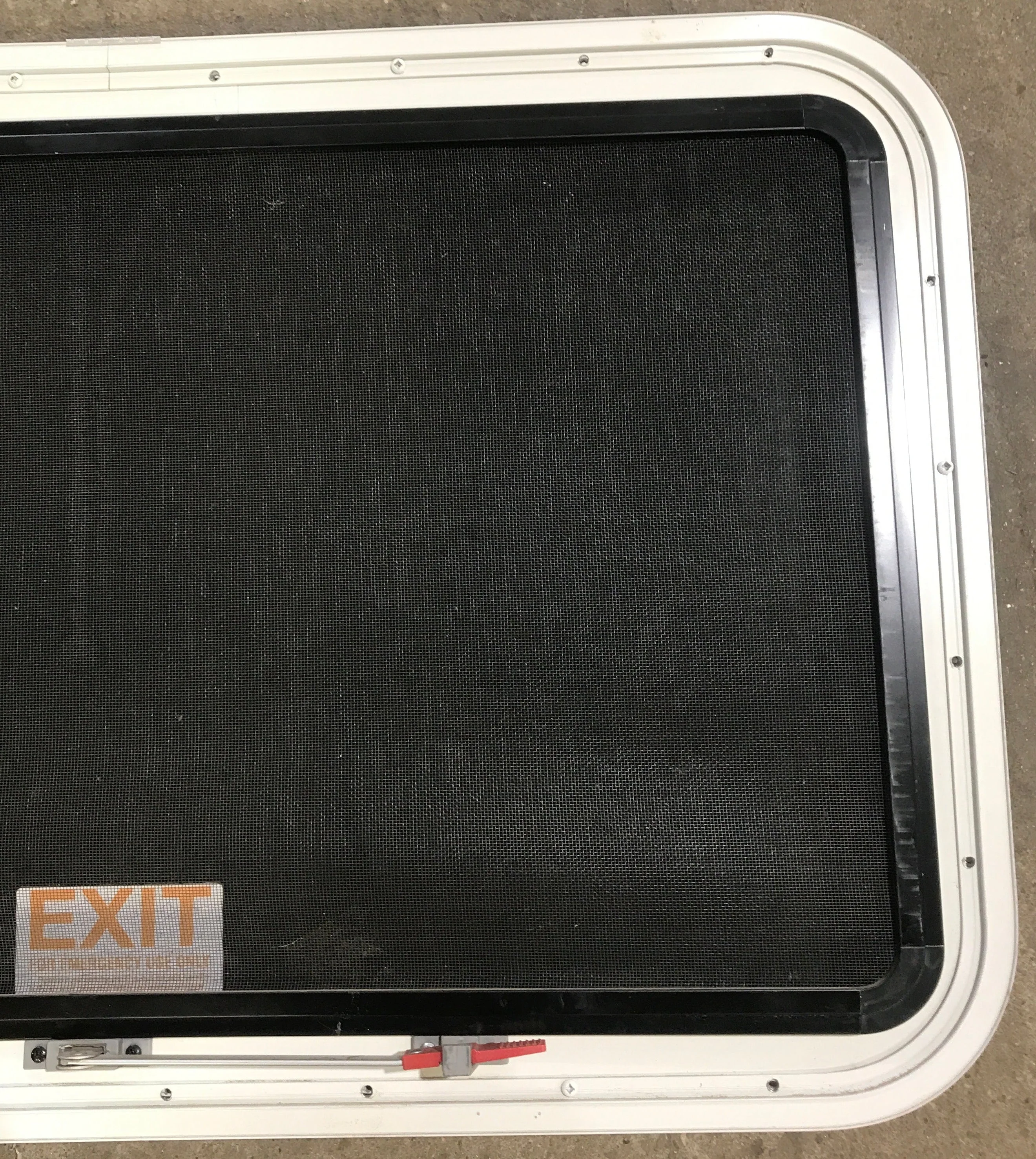 Used White Radius Emergency Opening Window : 35 1/2" W x 21 1/4" H x 1 7/8" D - Image 6
