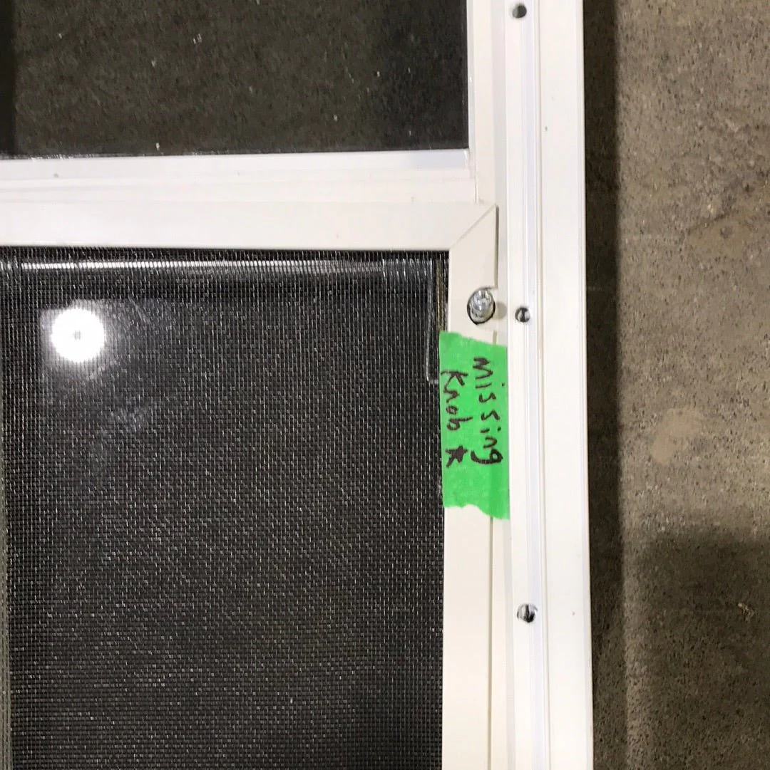 Used White Radius Emergency Opening Window : 35 1/2" x 28 1/2 x 2" D - Image 3