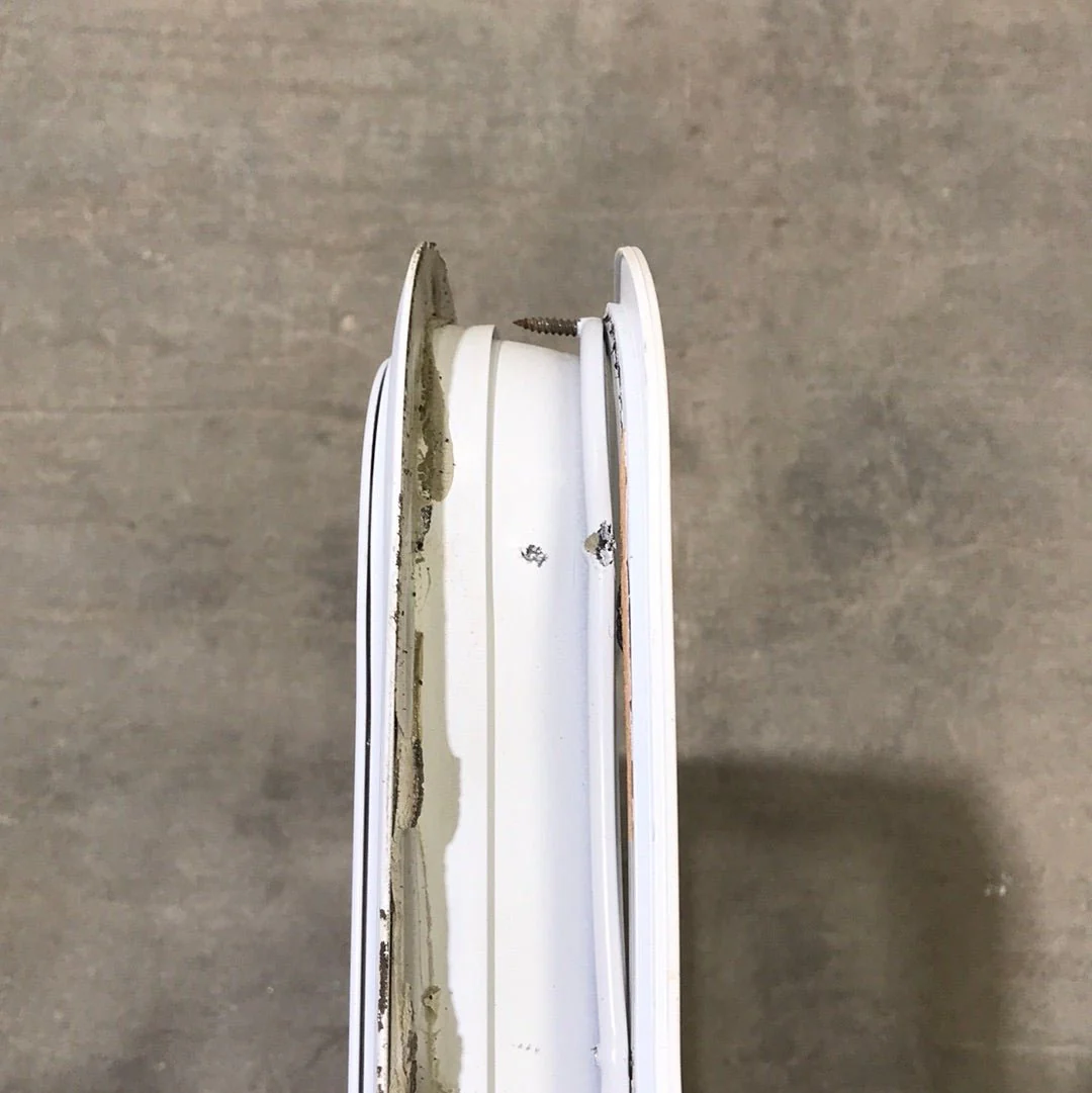 Used White Radius Emergency Opening Window : 35 1/2" x 28 1/2 x 2" D - Image 4