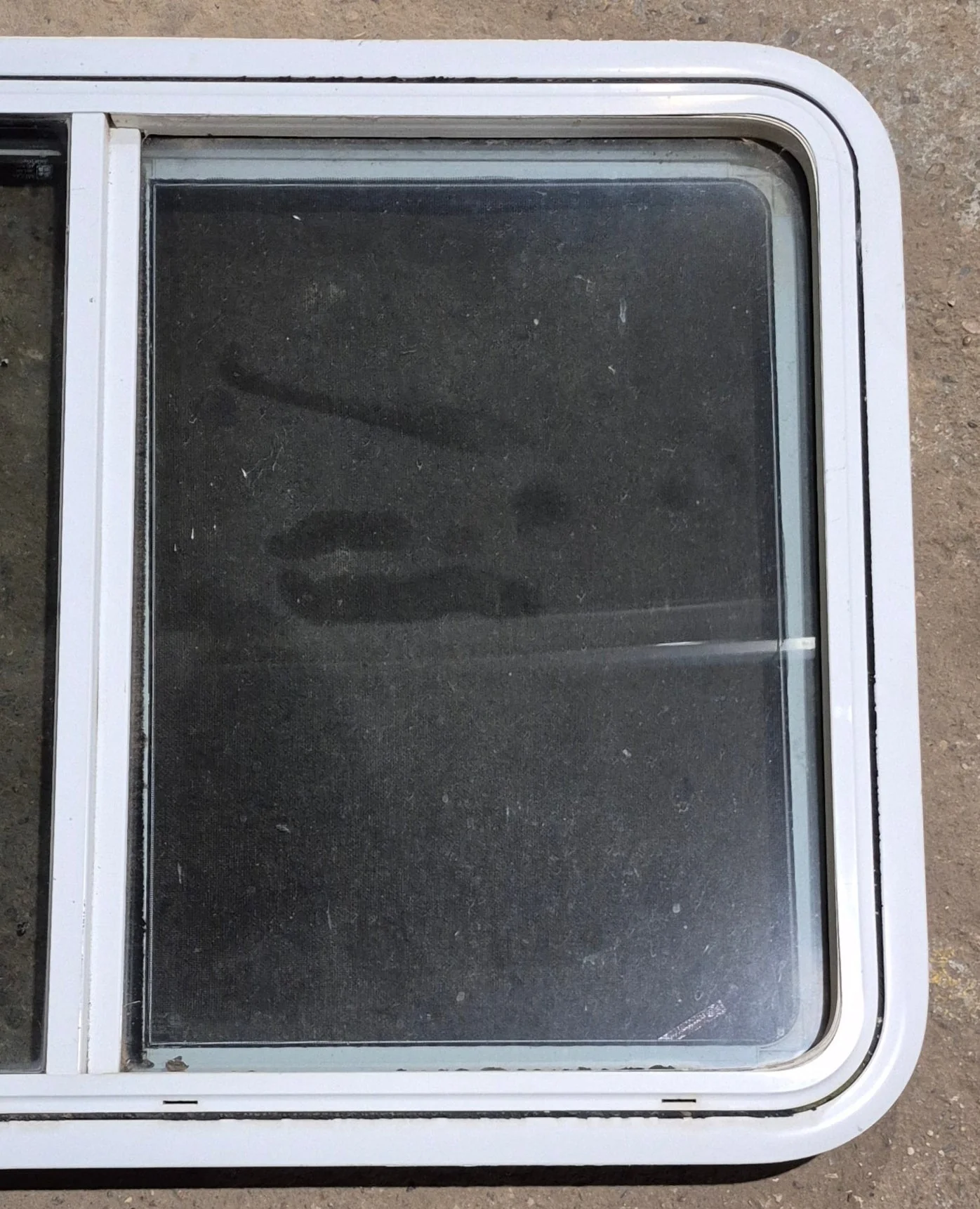 Used White Radius Emergency Opening Window : 41 1/4" W x 28 1/2" H x 2" D - Image 3