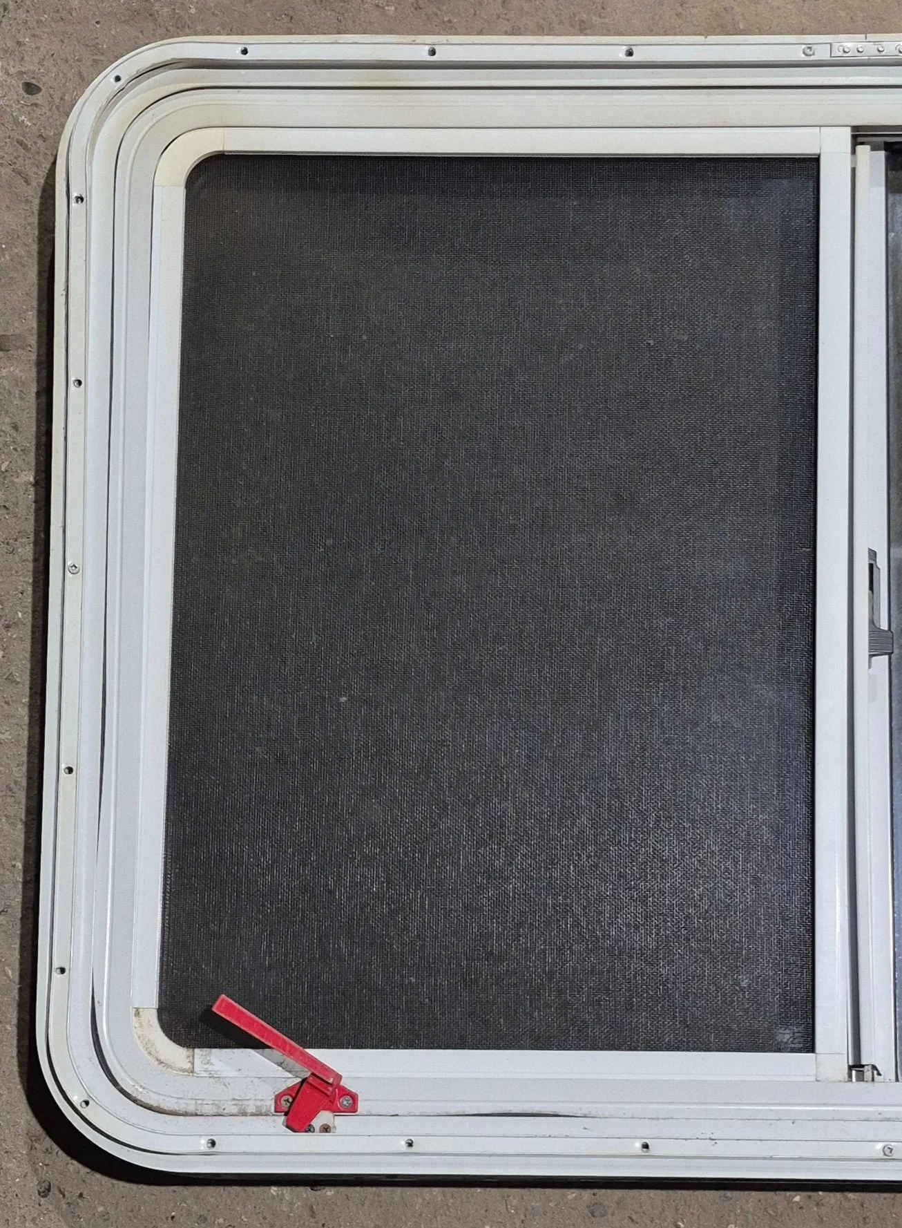 Used White Radius Emergency Opening Window : 41 1/4" W x 28 1/2" H x 2" D - Image 6