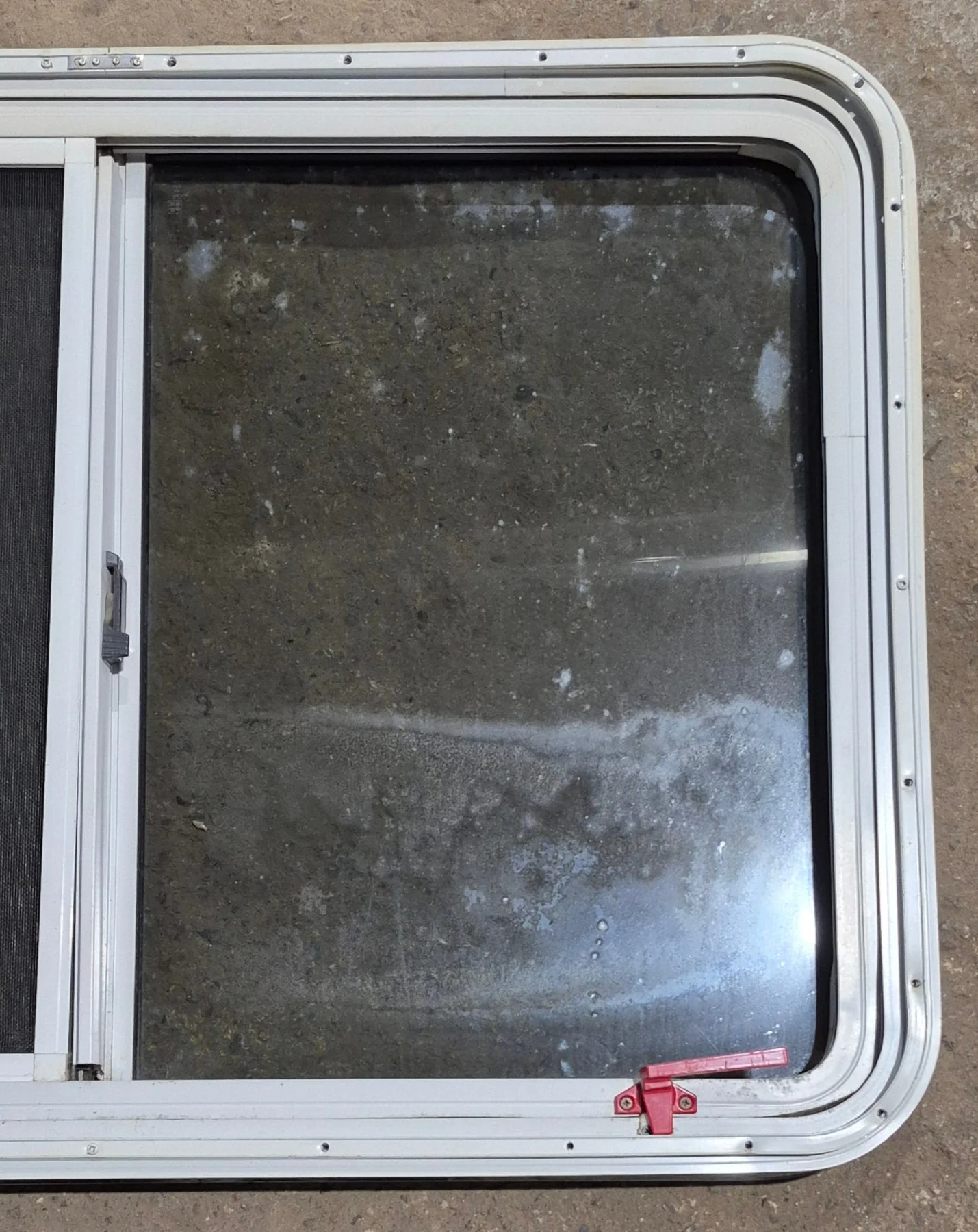 Used White Radius Emergency Opening Window : 41 1/4" W x 28 1/2" H x 2" D - Image 7